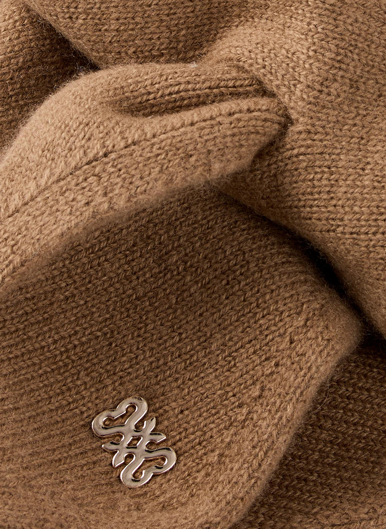 Gestreept sjaaltje van wolmix SANDRO Bruin