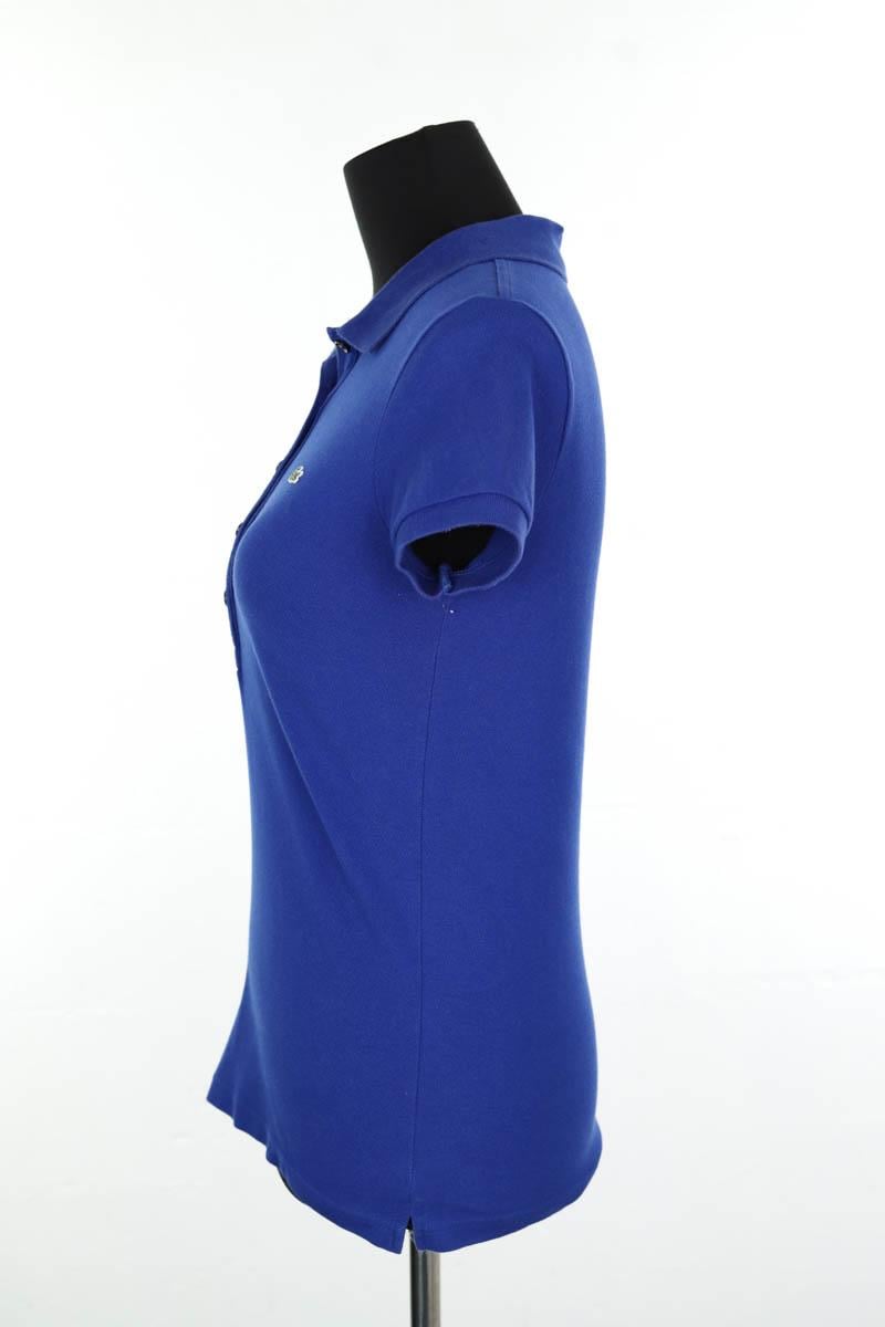 Cotton polo shirt LACOSTE - SECONDE MAIN Blue