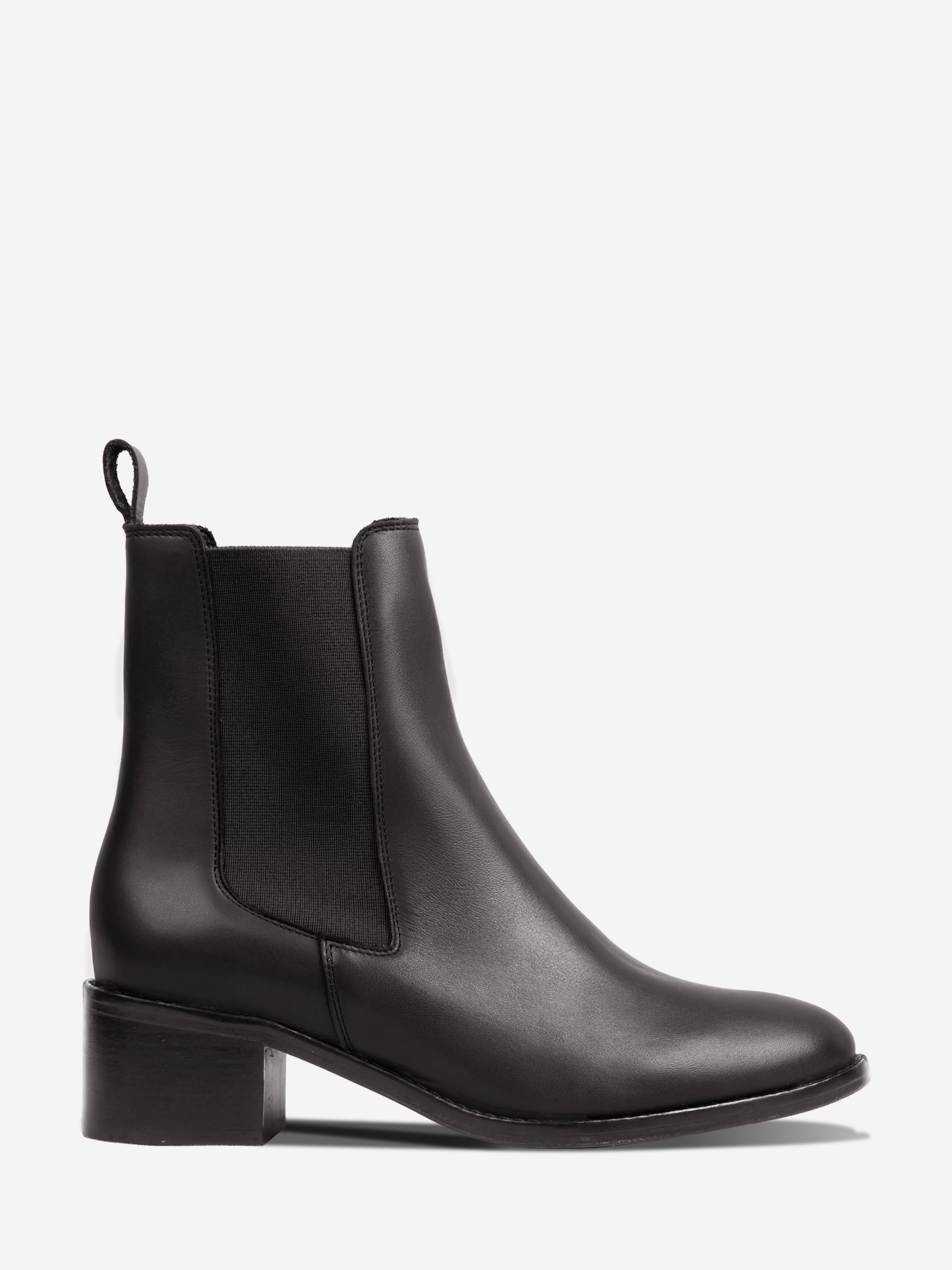 Juliette Leather Chelsea Boots JULES & JENN Black