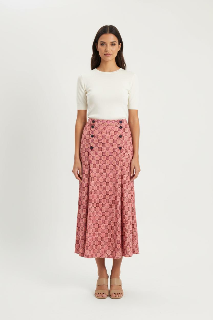 Long skirt INES DE LA FRESSANGE - Seconde main Pink
