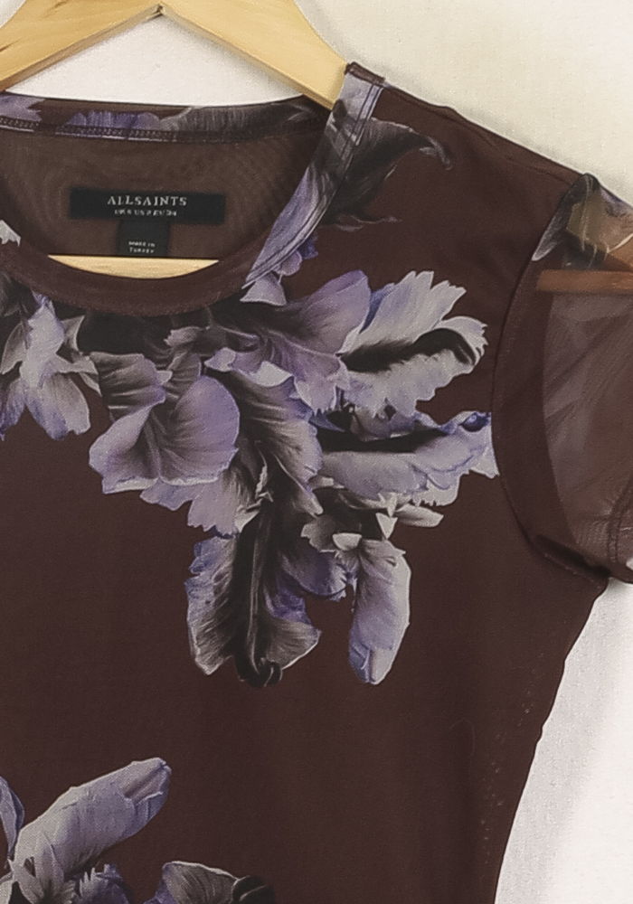 Tommy Badge T-shirt ALLSAINTS - Seconde main Purple