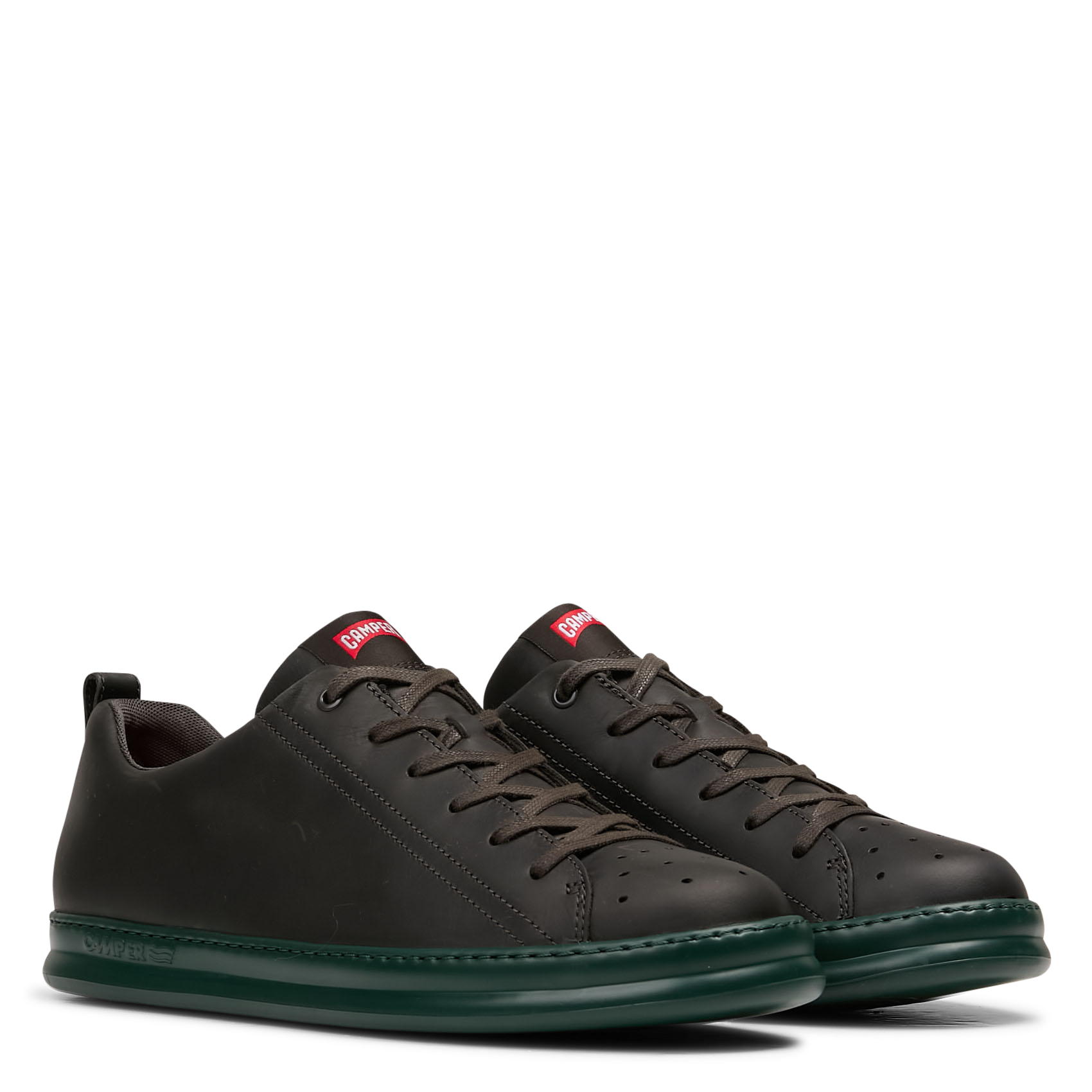 Baskets basses en cuir CAMPER Noir