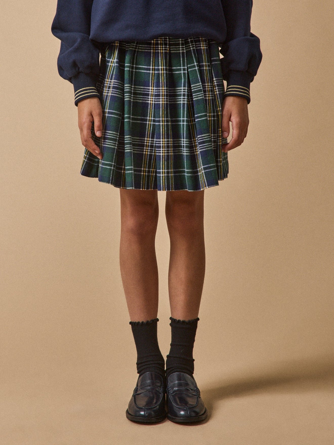 Pleated skirt - junior collection CYRILLUS Blue