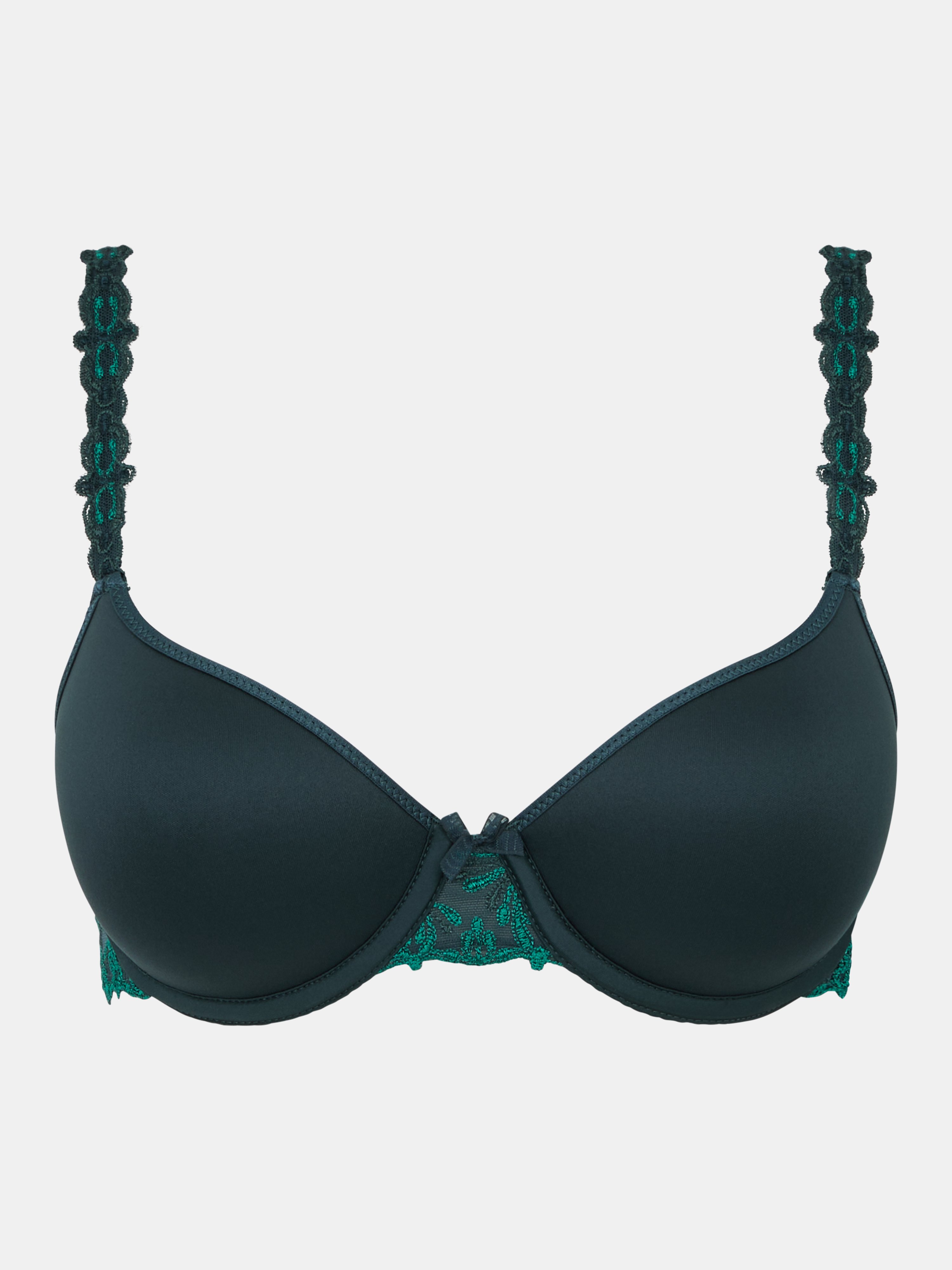 Memory foam full coverage bra with Italian embroidery CHANTELLE Multicolored