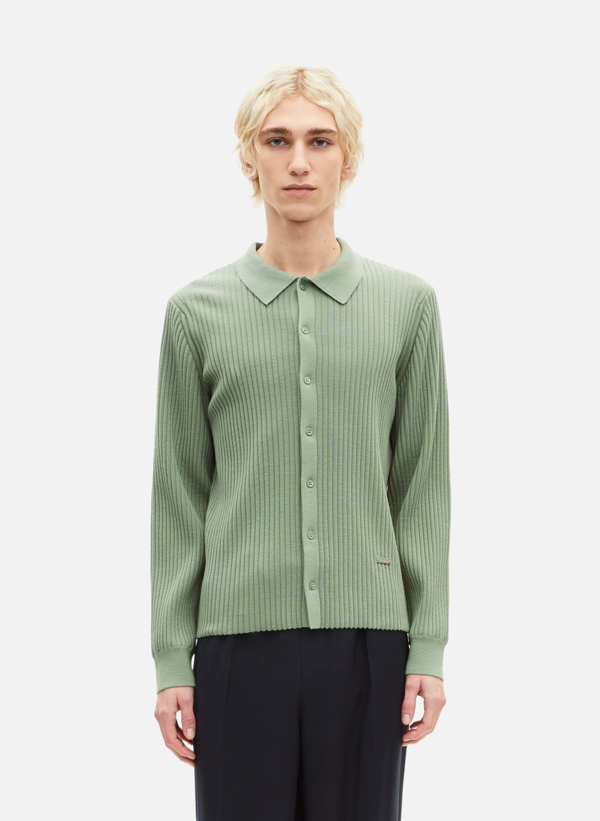 Cardigan à côtes THE KOOPLES Vert