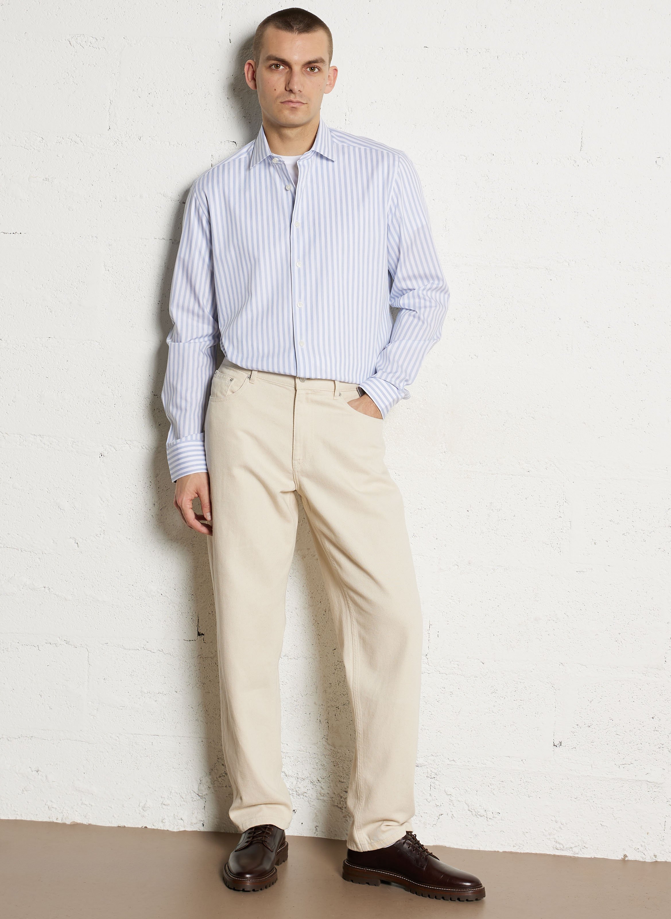 Gestreept overhemd HACKETT Blauw