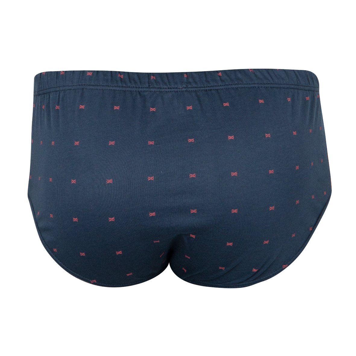 High-rise pattern open panties Blue