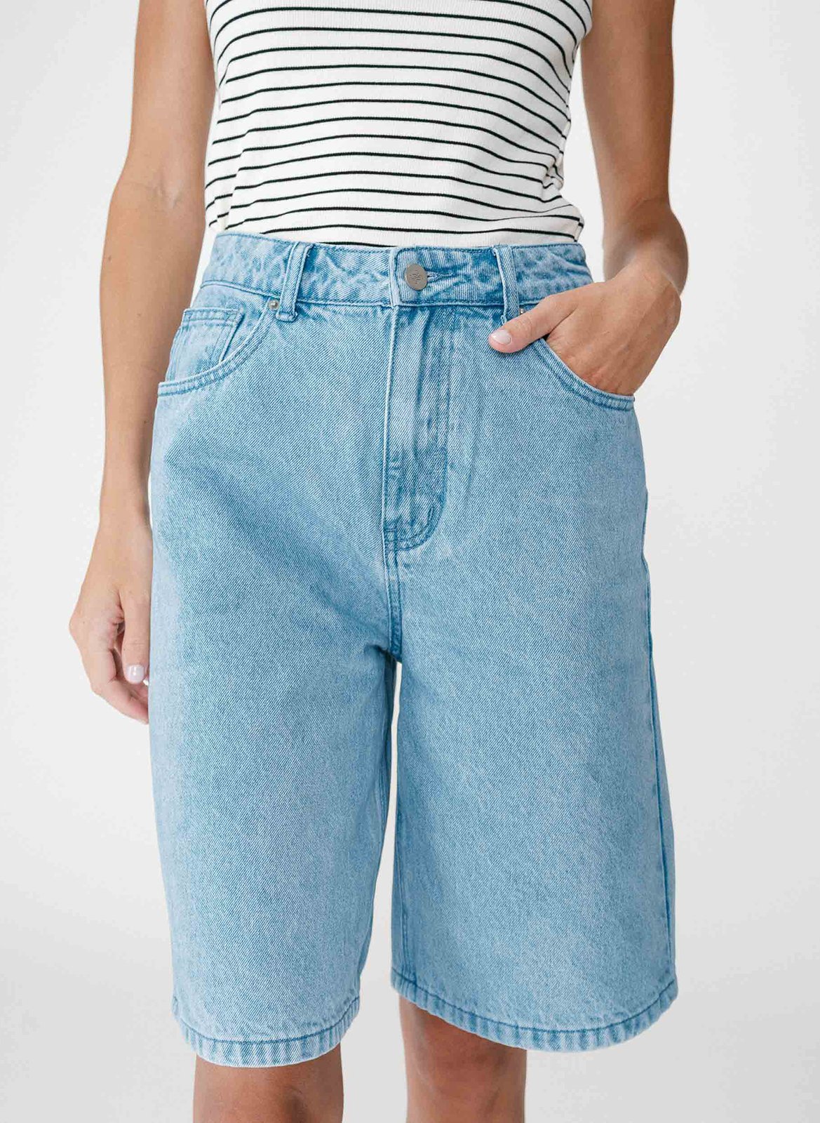 Short en denim GRACE ET MILA Bleu