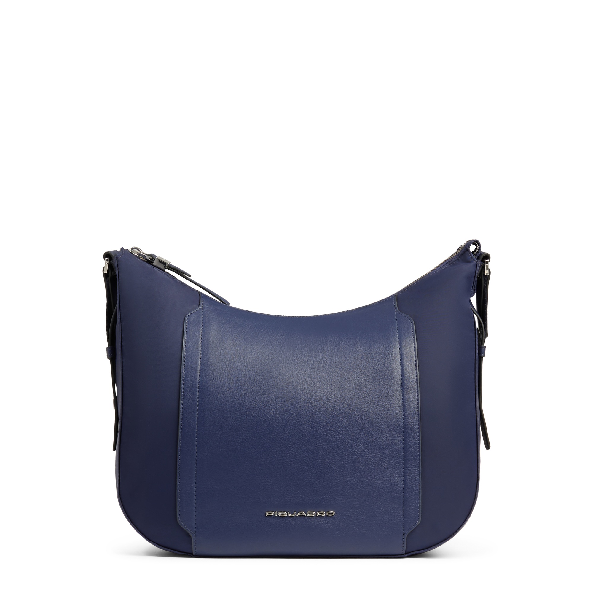 Women's crossbody bag for iPad® mini with RFID protection and pocket for Piquadro smart tracker PIQUADRO Blue