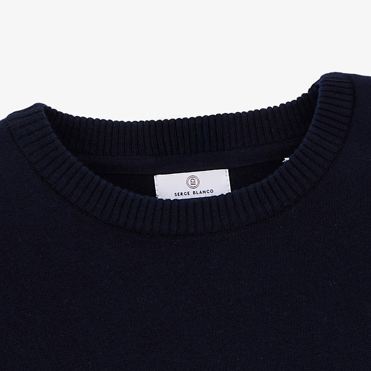 Cotton and wool sweater SERGE BLANCO Blue