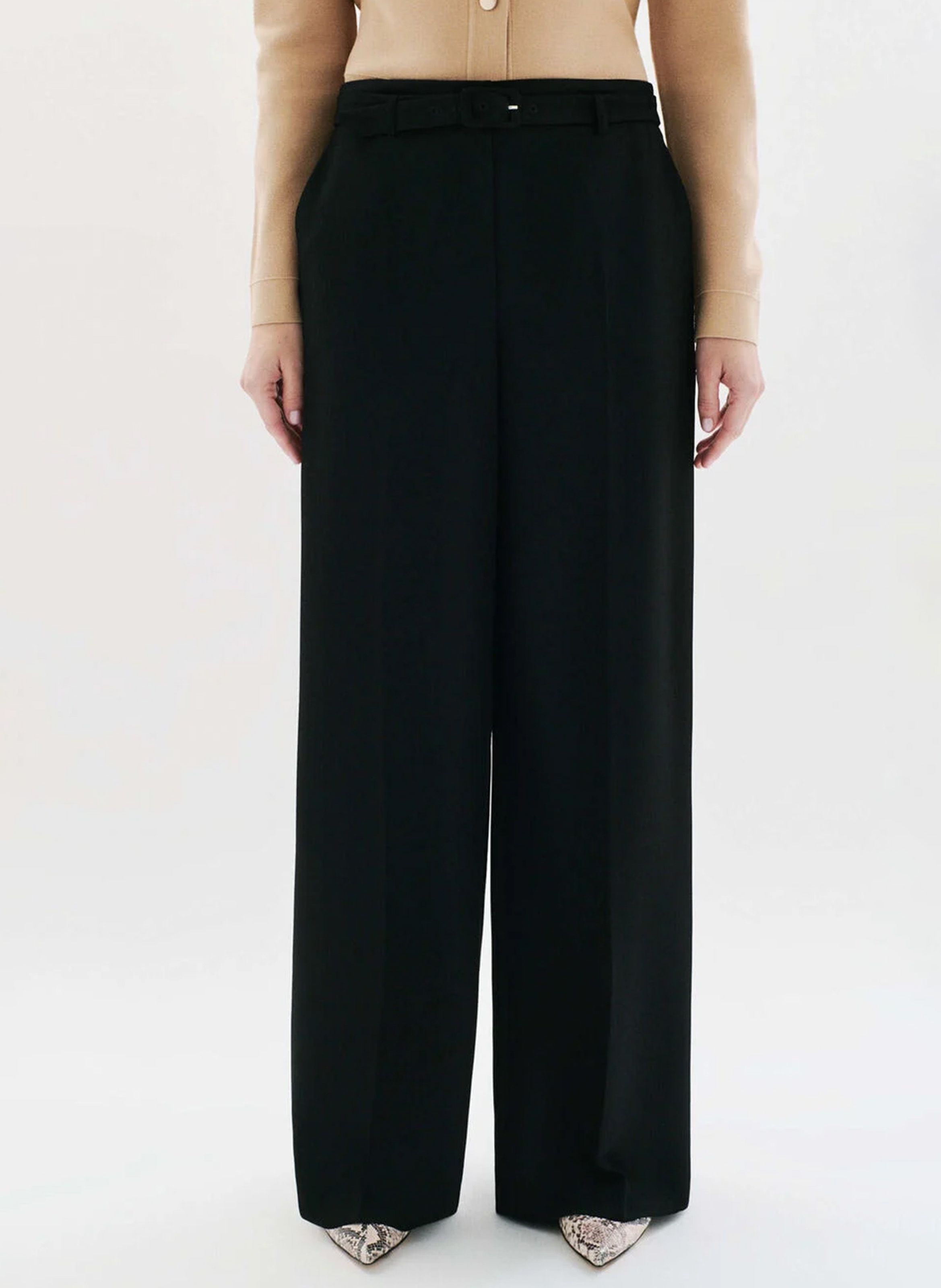 Pantalon large CAROLL Noir