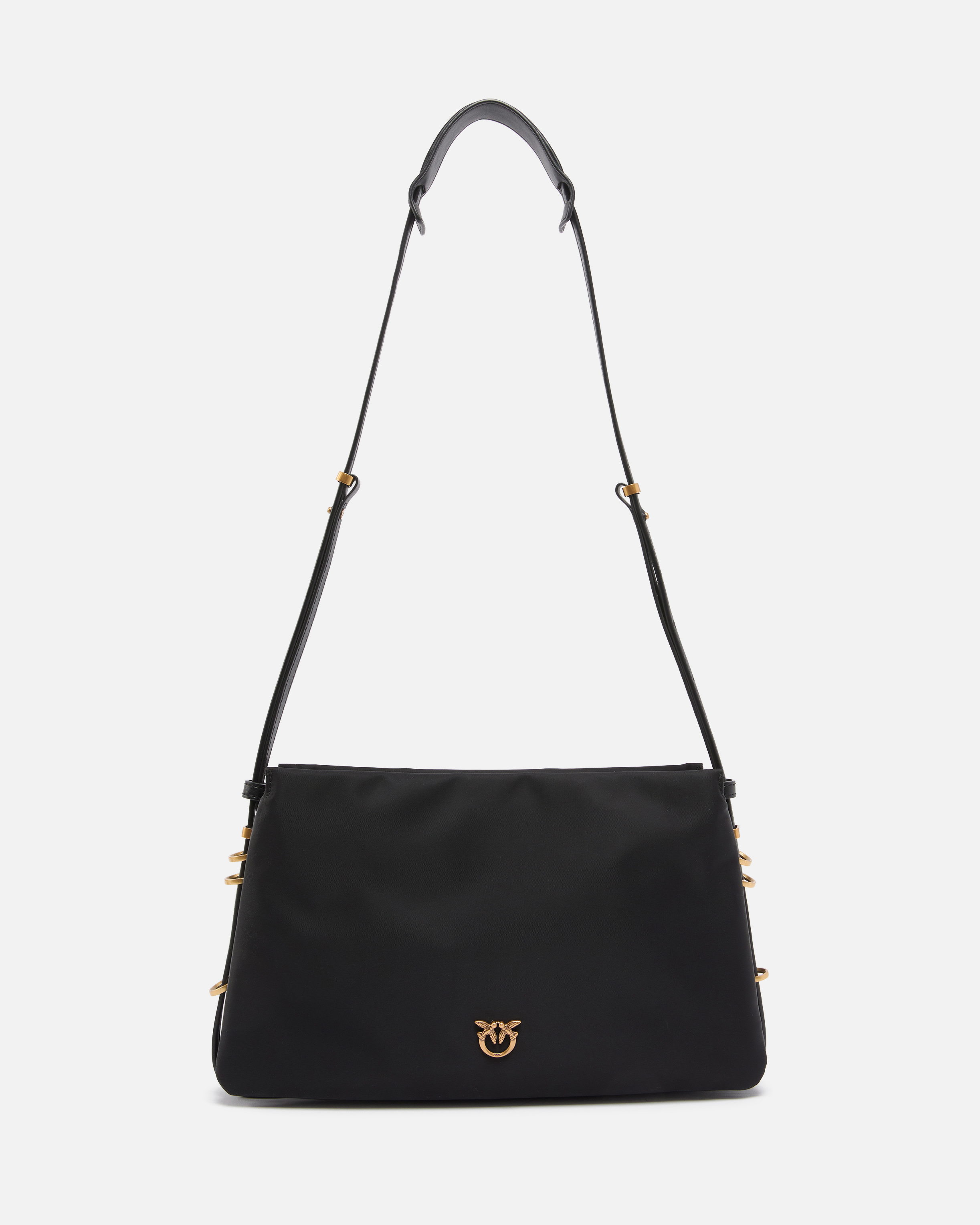 Sac à bandoulière moyen one, two, three bag en nylon PINKO Noir