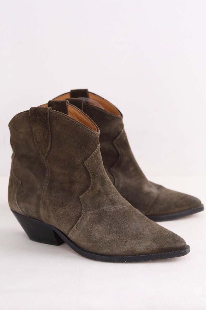 Western boots ISABEL MARANT - Seconde Main Khaki