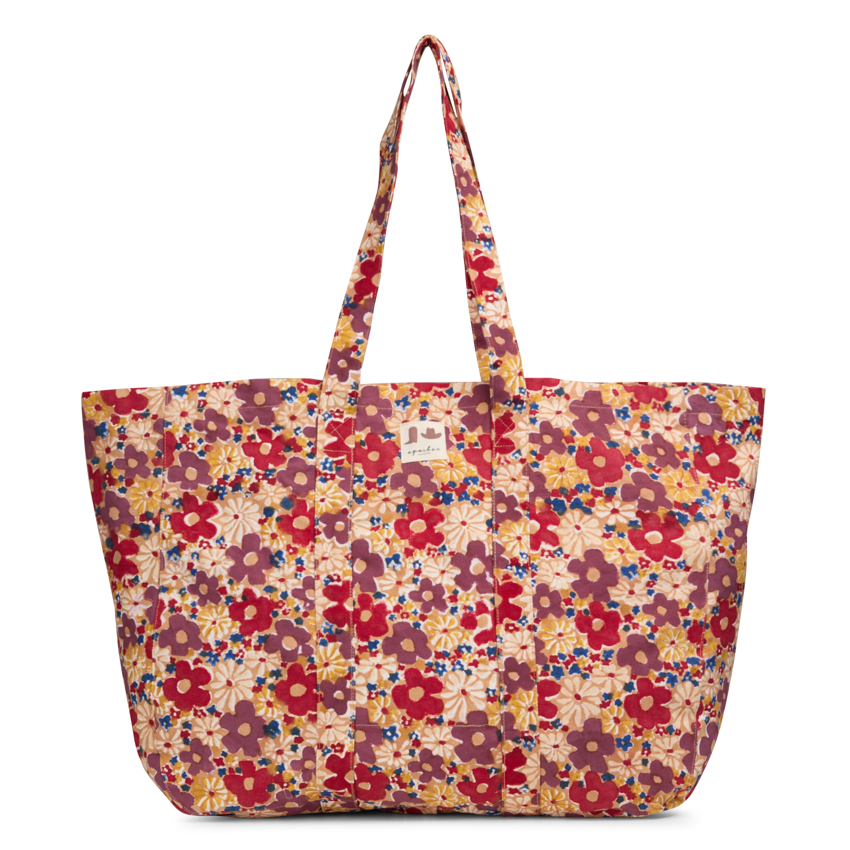 Cotton tote bag APACHES COLLECTIONS Brown