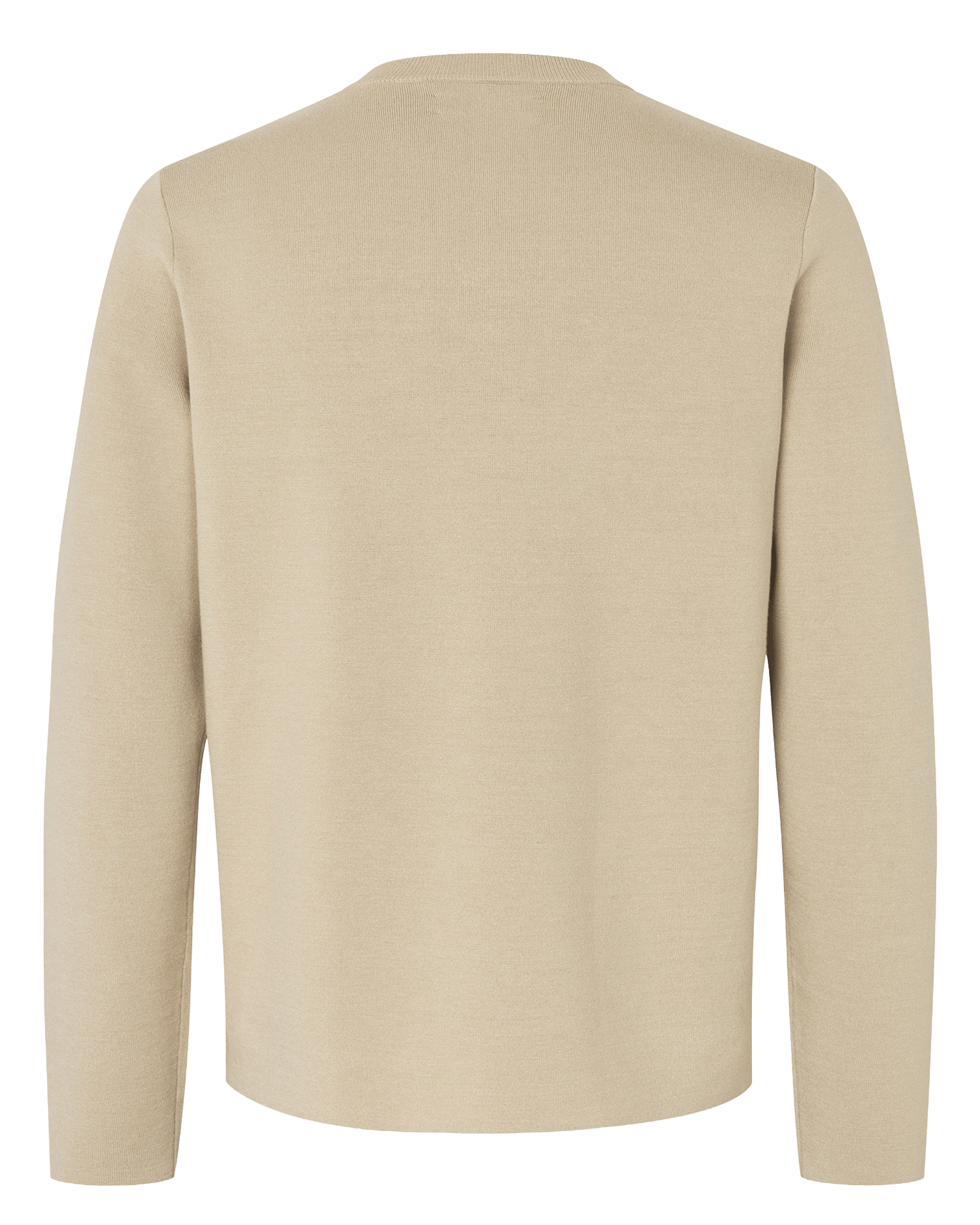 Gerade geschnittener Rundhalspullover SAMSOE SAMSOE Beige