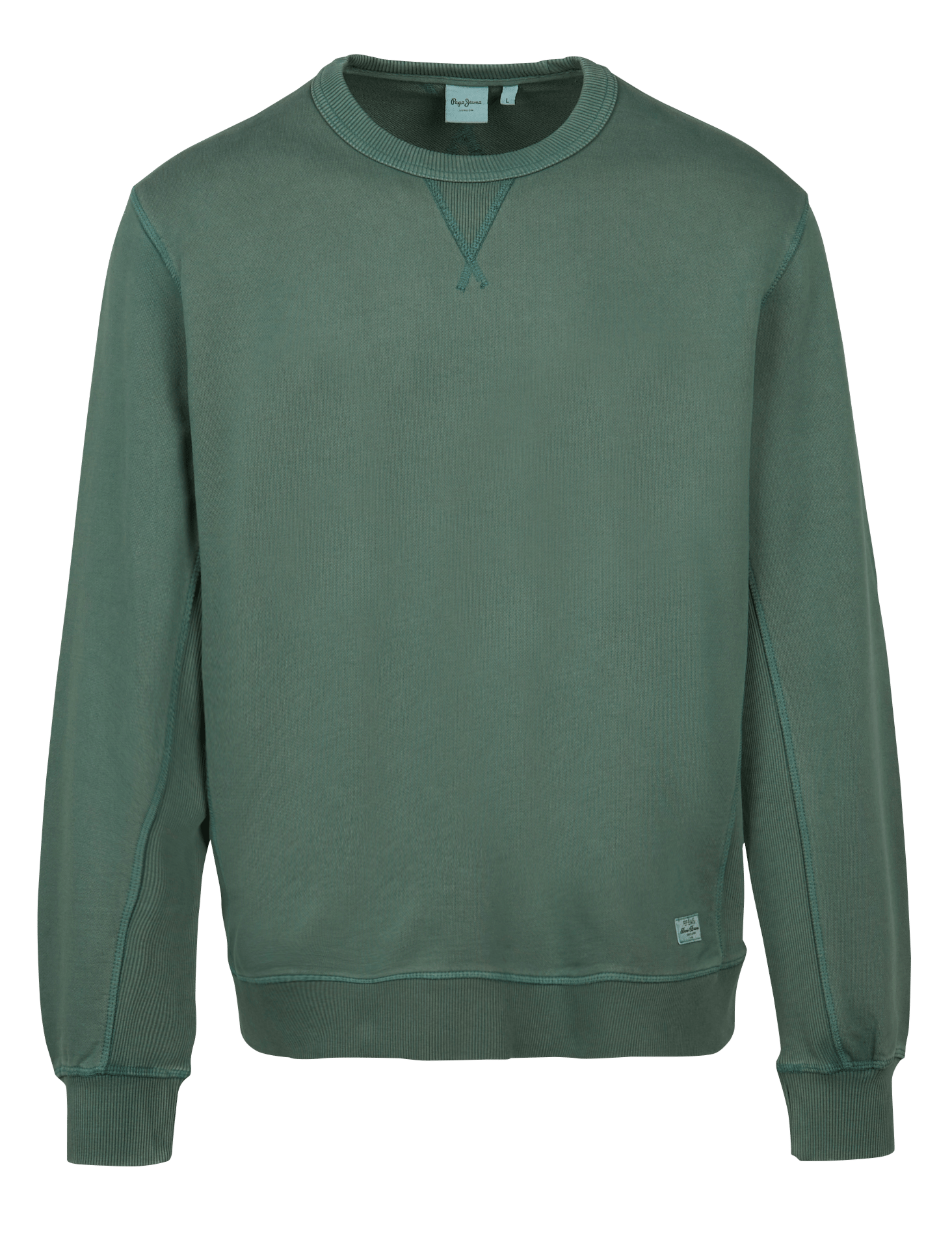 Gerade geschnittener Rundhals-Sweatshirt PEPE JEANS Grun