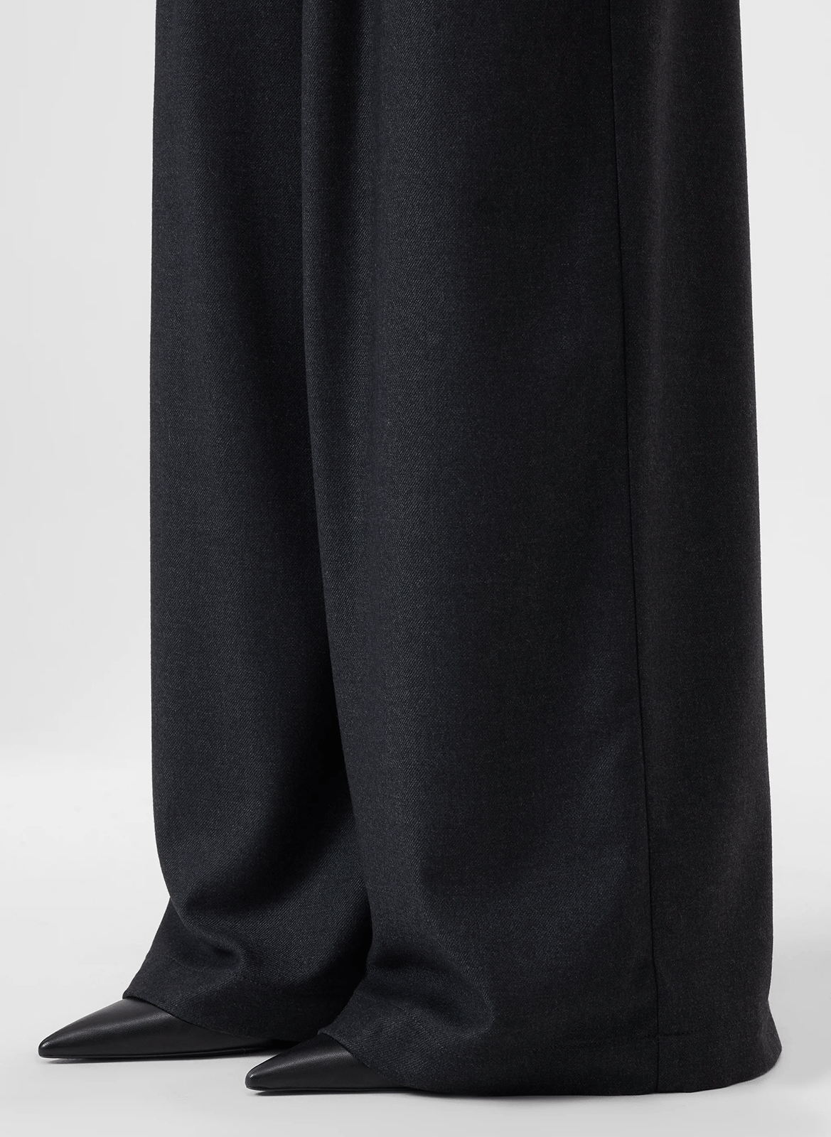Pantalon large à ceinture CLOSED Noir