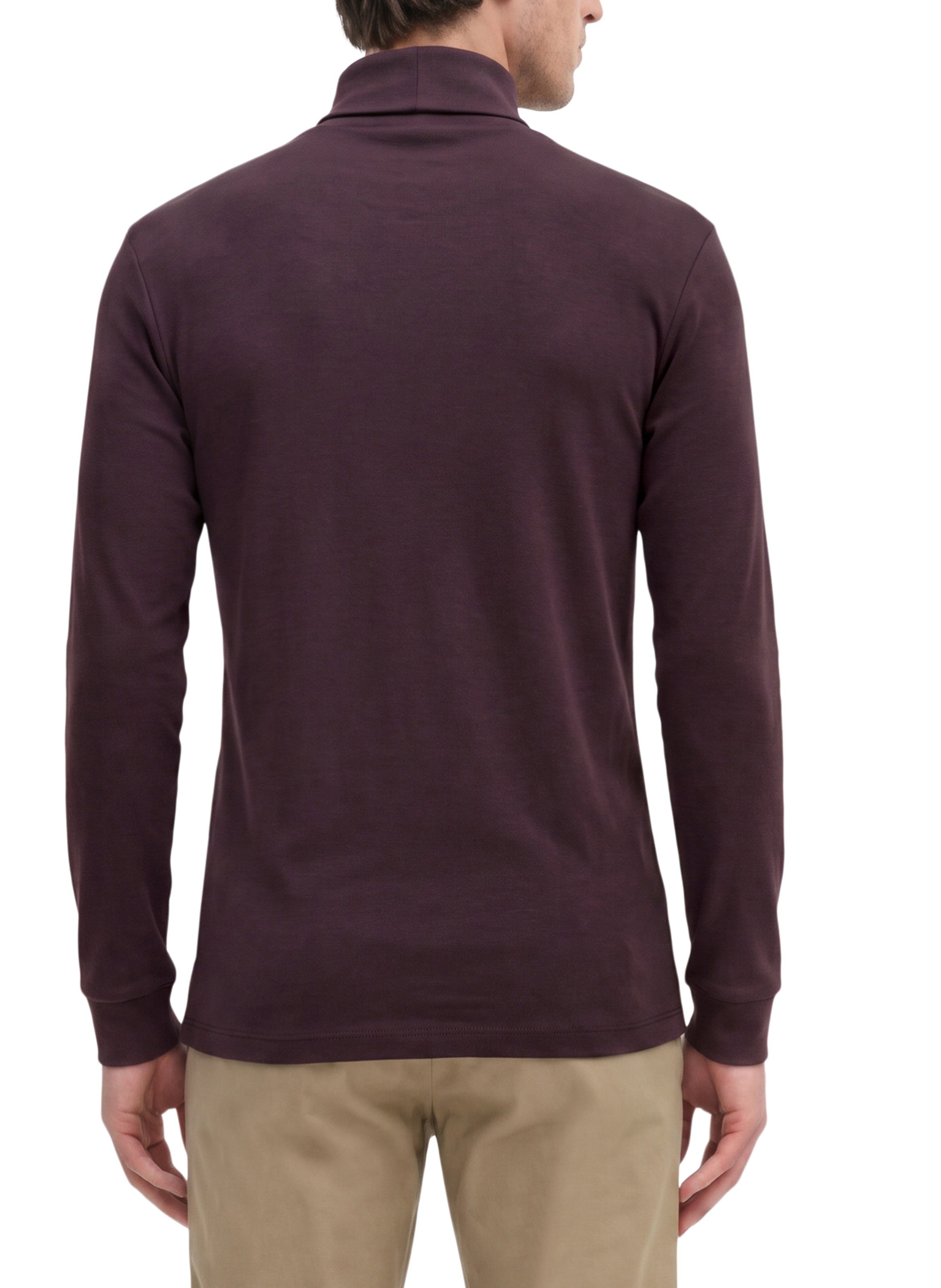 Cotton roll-neck sweater MARC O'POLO Purple