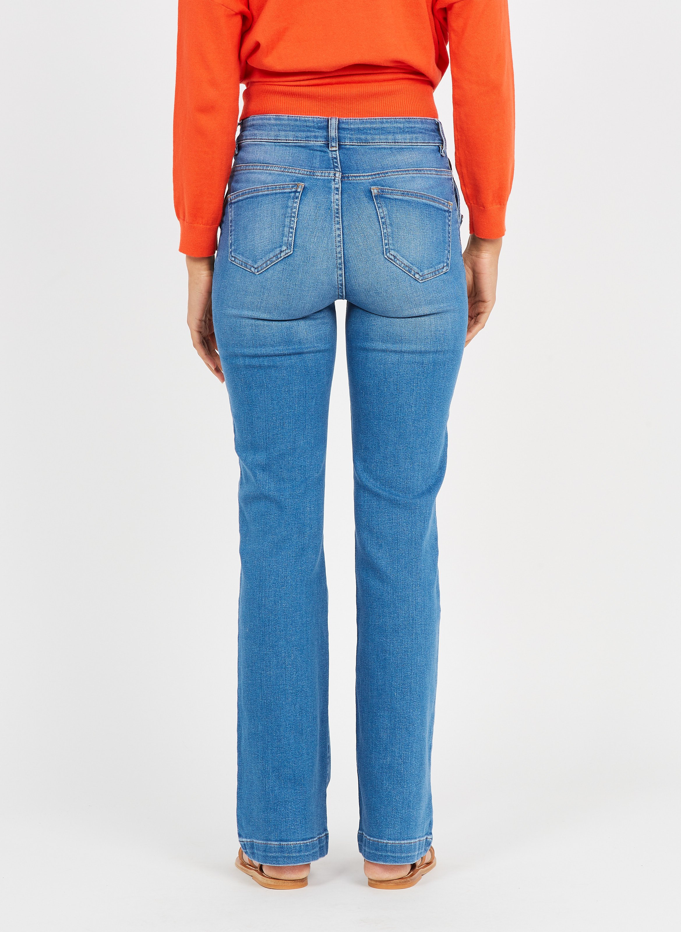 Jean droit en coton mélangé MAISON 123 Bleu