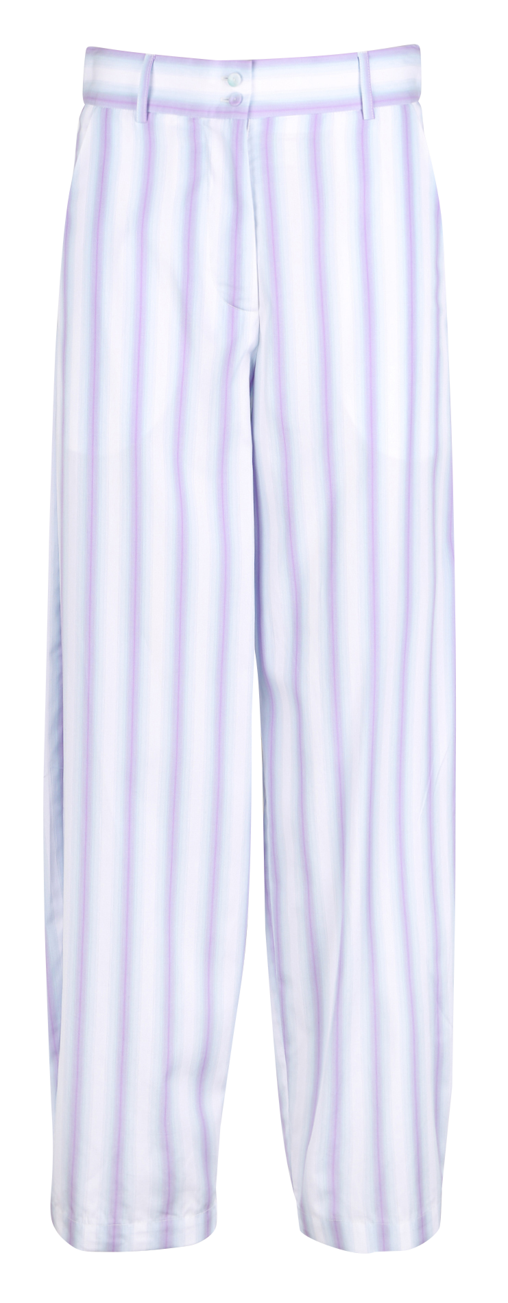 Pantalon droit à rayures MARGAUX LONNBERG Violet