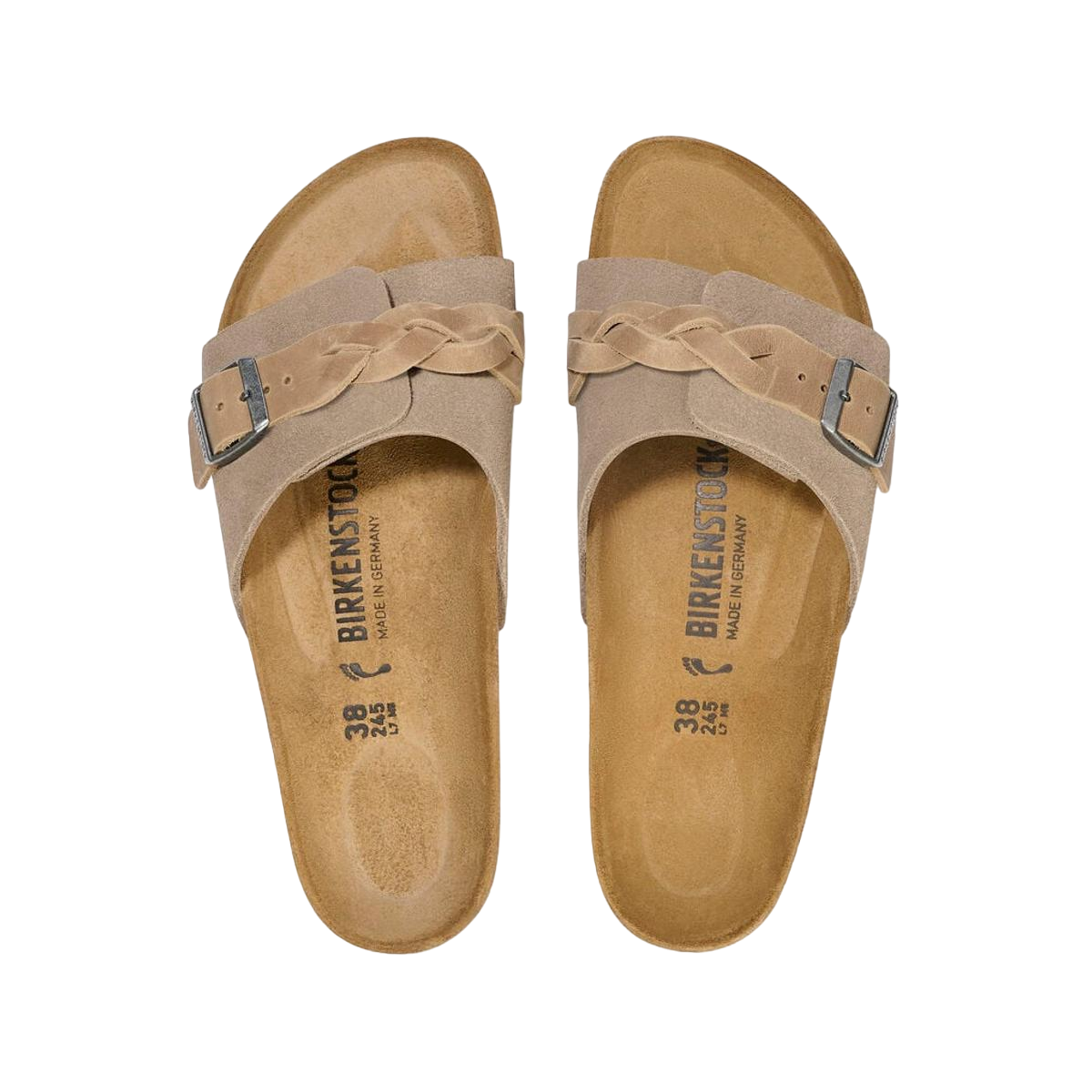 Faux leather sandals BIRKENSTOCK Beige