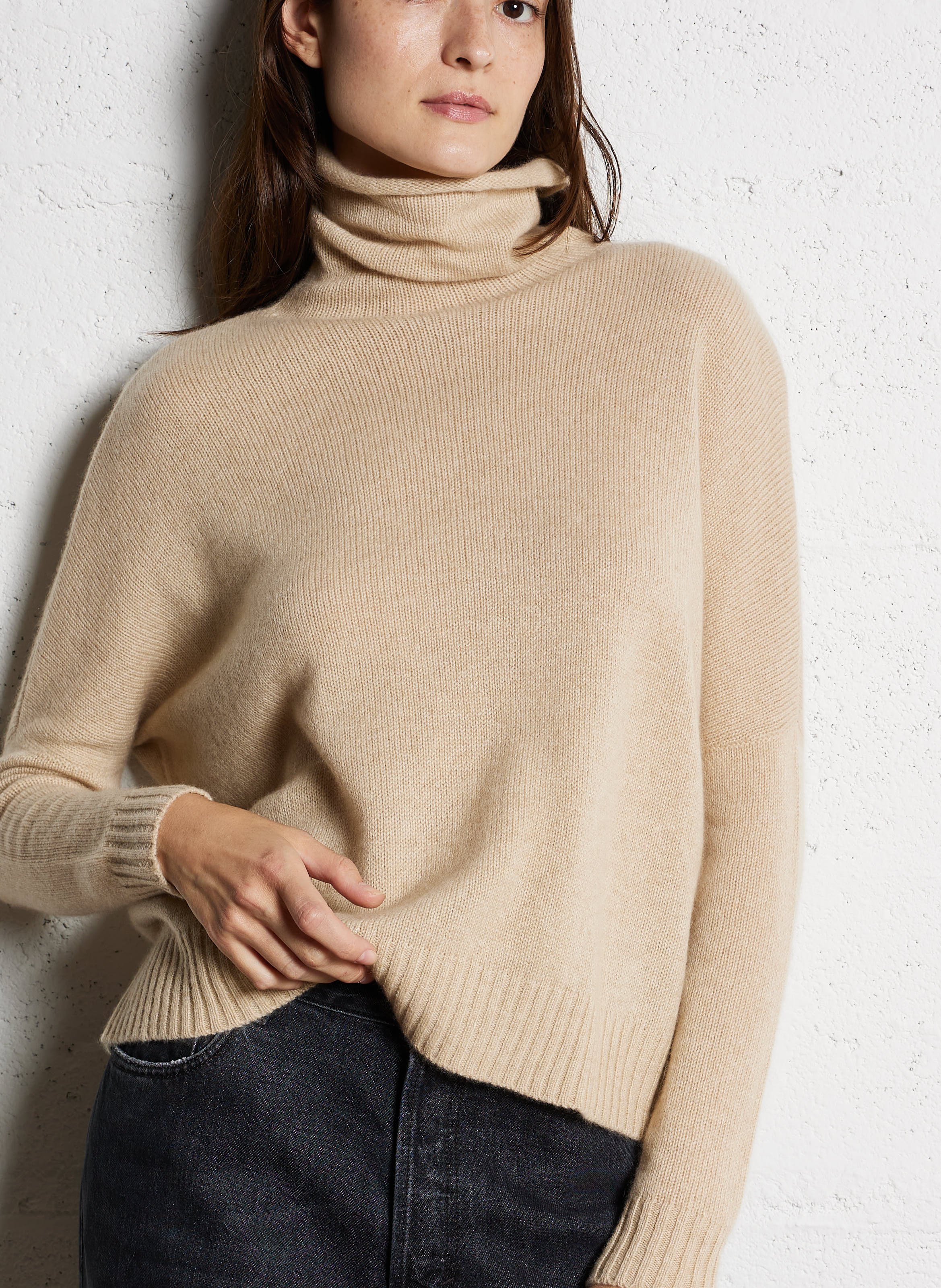 Cashmere polo neck sweater KUJTEN Beige