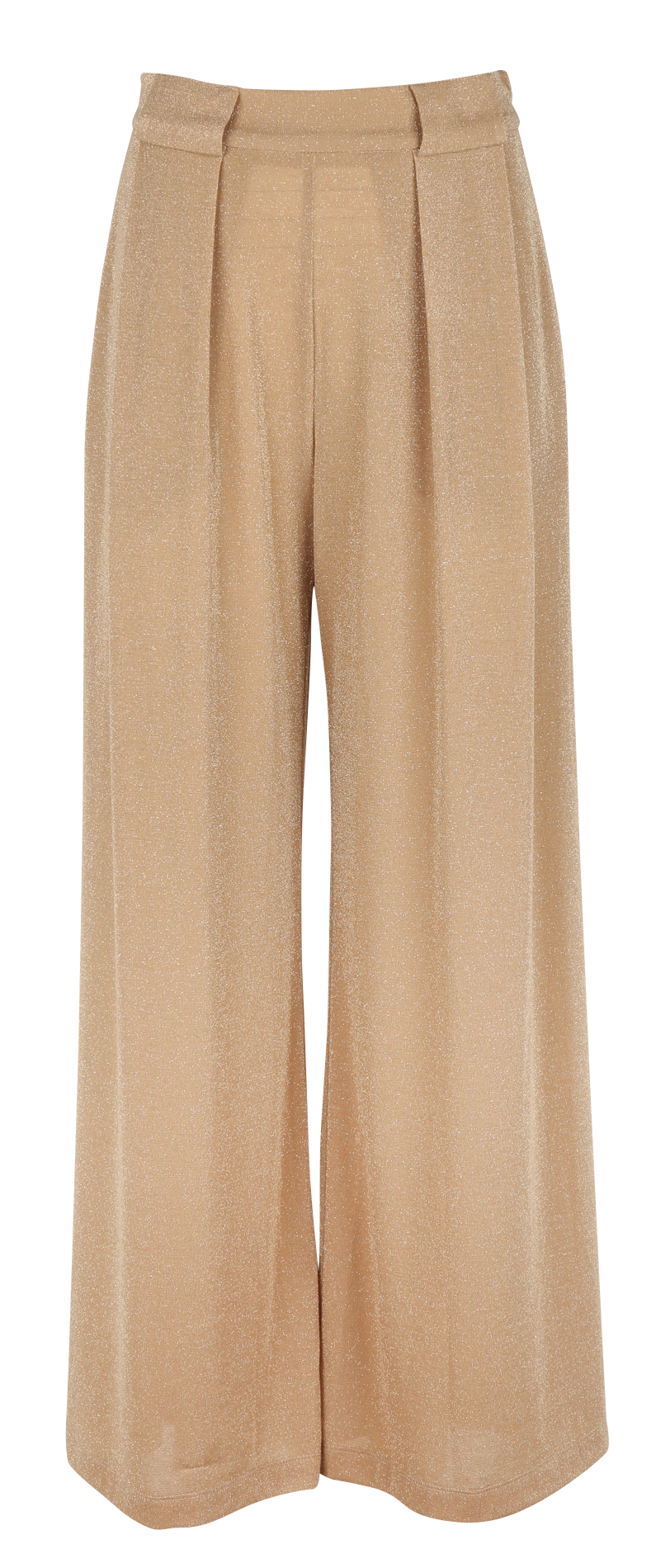 Azawood high-waisted wide-leg trousers MOMONI Beige
