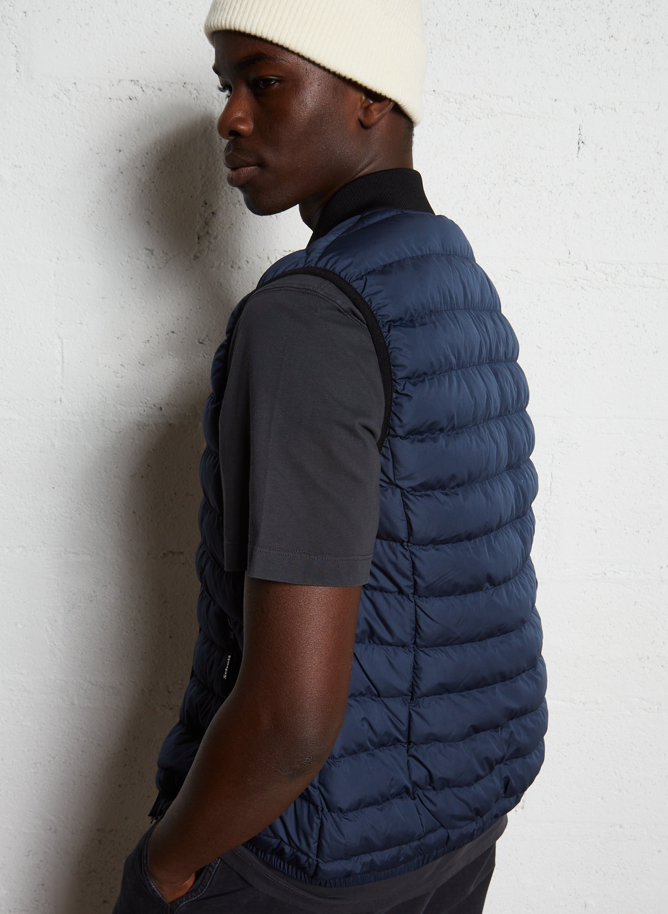 Doudoune matelassée sans manches SCHOTT Bleu