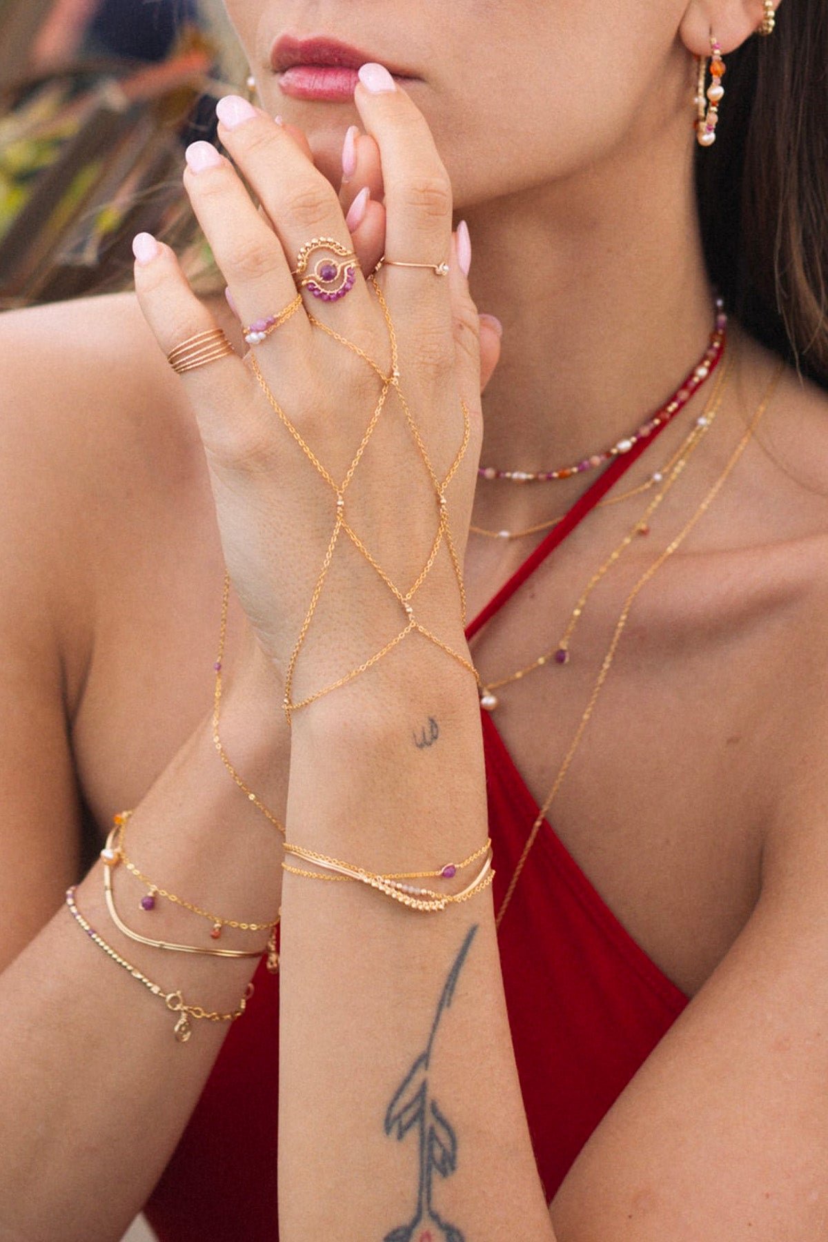 Bracelet - Ruby YAY Pink