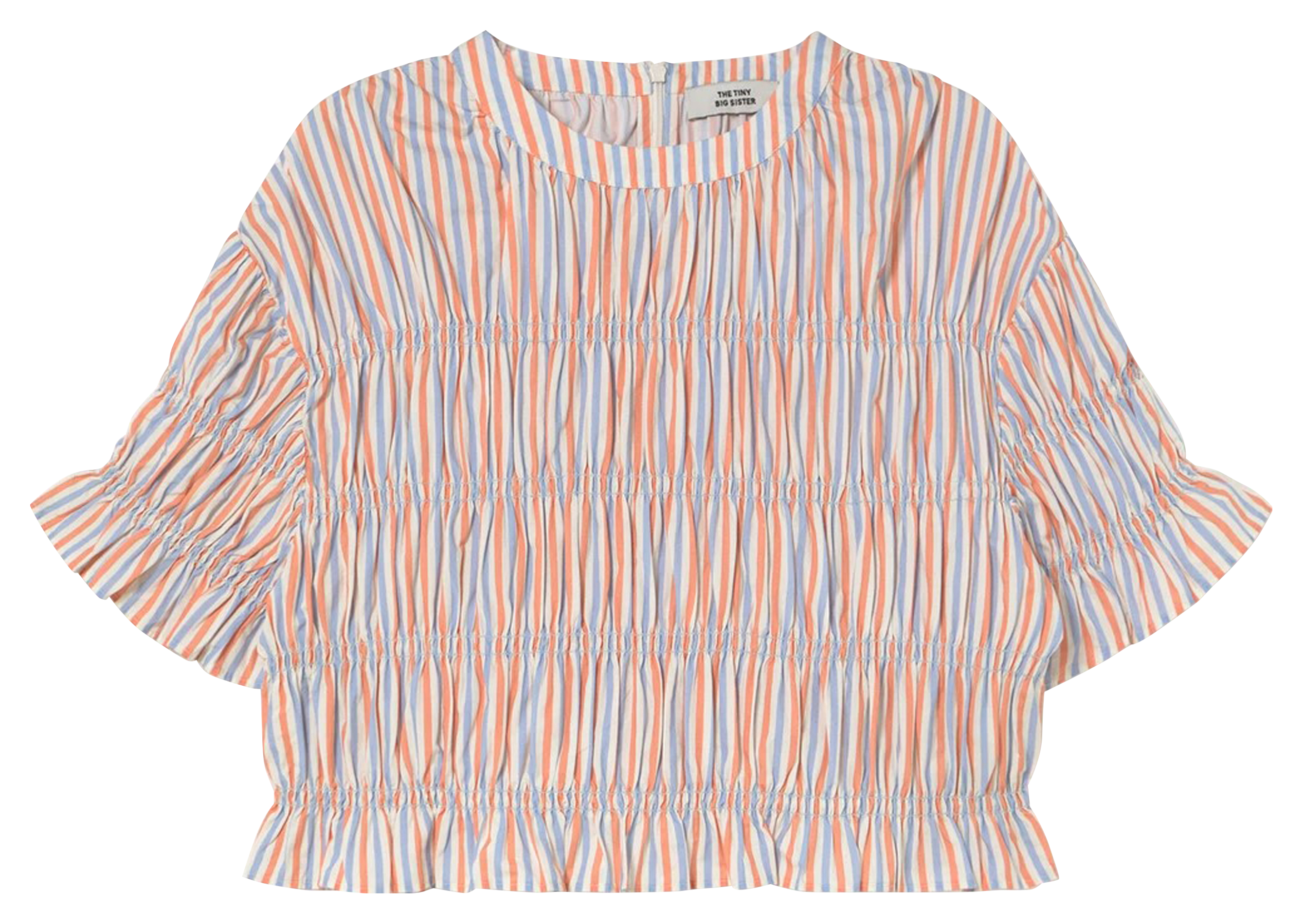 Loose-fit check cotton blouse THE TINY BIG SISTER Multicolored