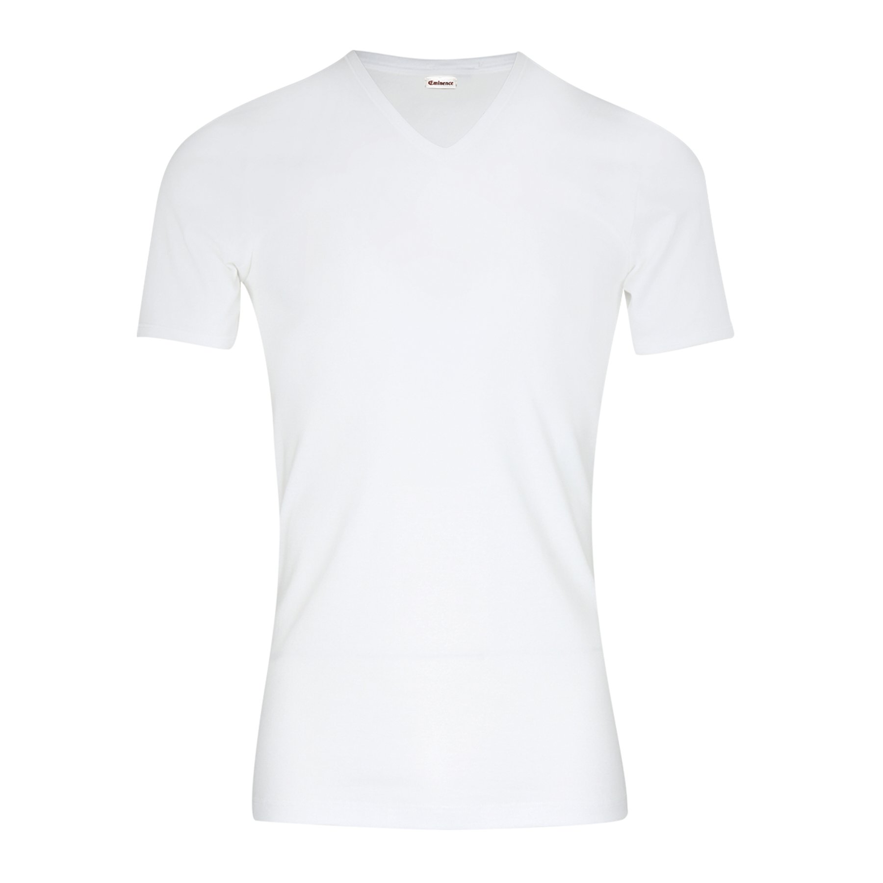 Premium pure cotton V-neck T-shirt EMINENCE White