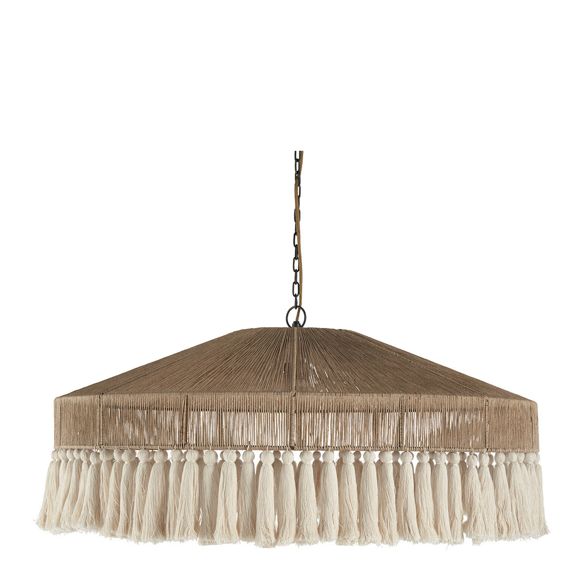 Jute ceiling light BLANC D'IVOIRE Beige