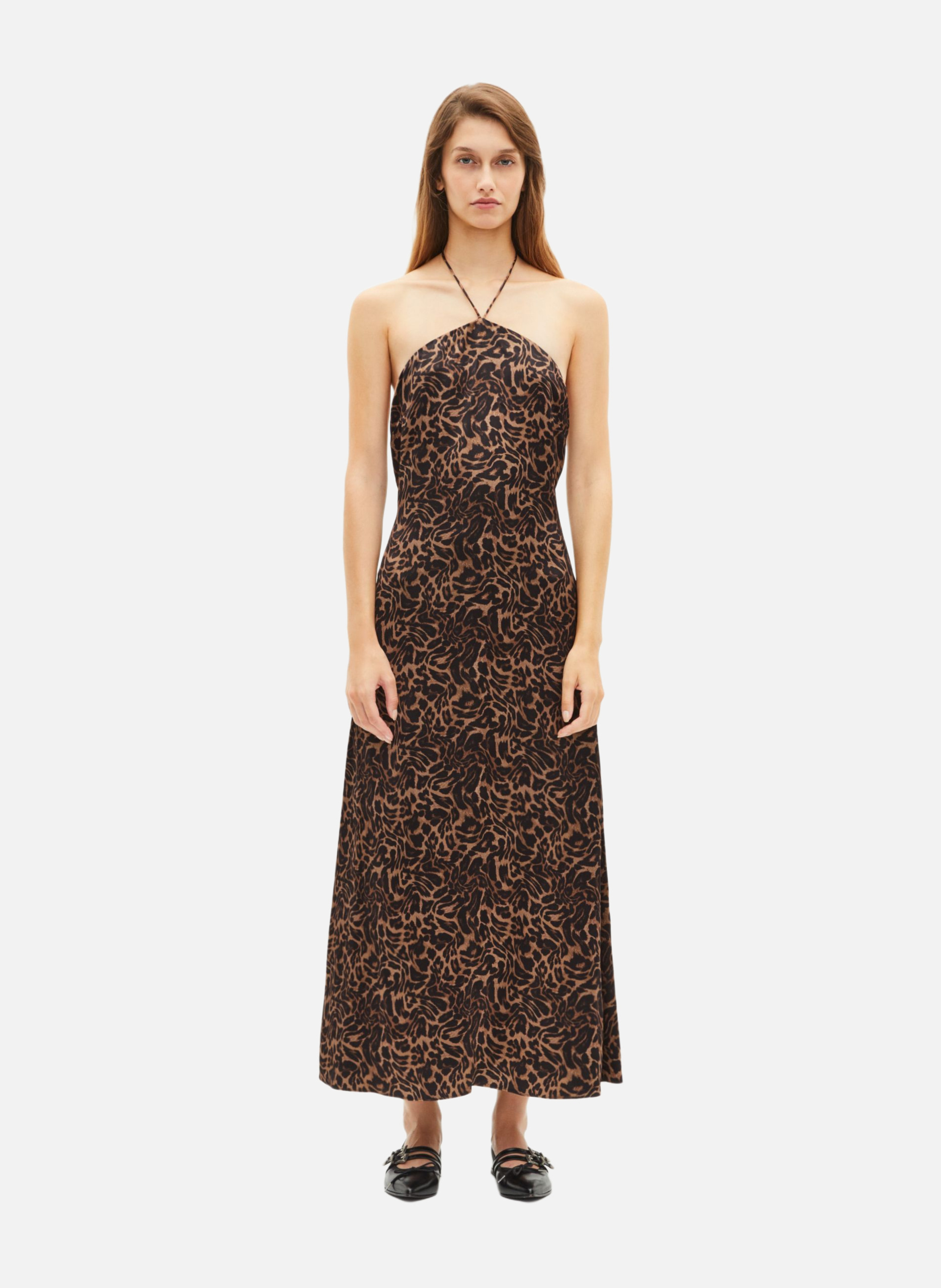 Sleeveless long printed dress THE KOOPLES Multicolored