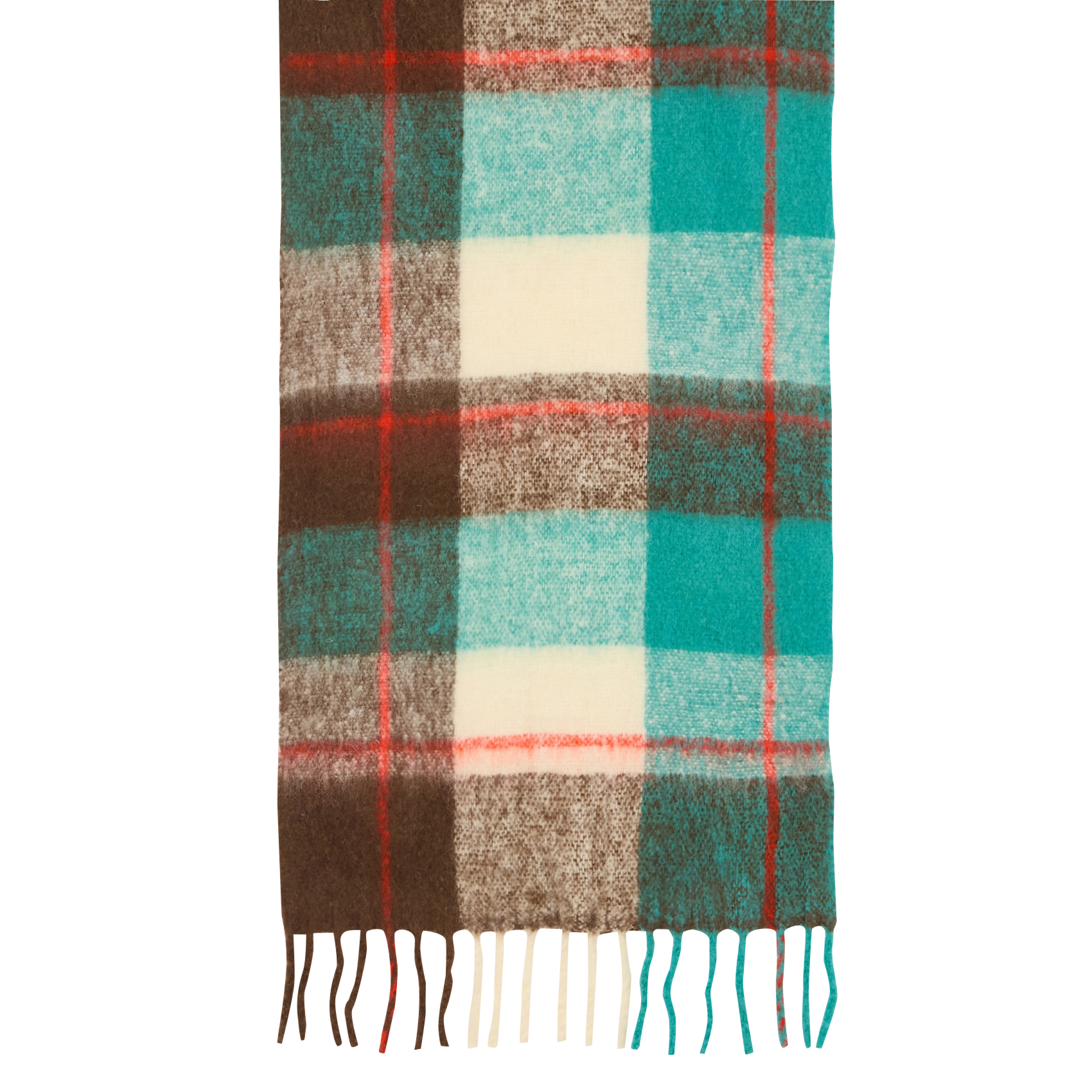 Checked alpaca wool scarf BENSIMON Multicolored