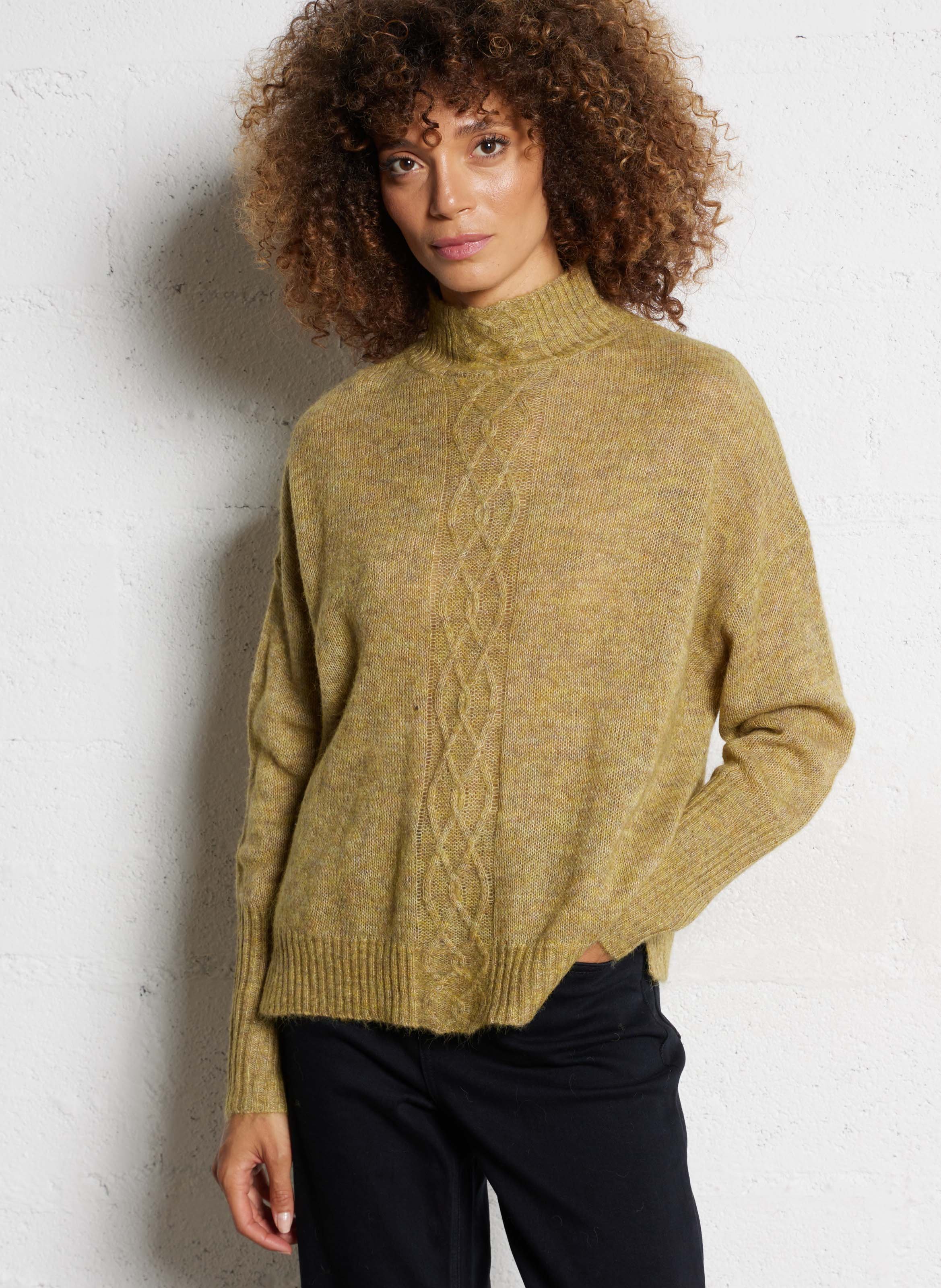High-neck wool sweater BELLA JONES