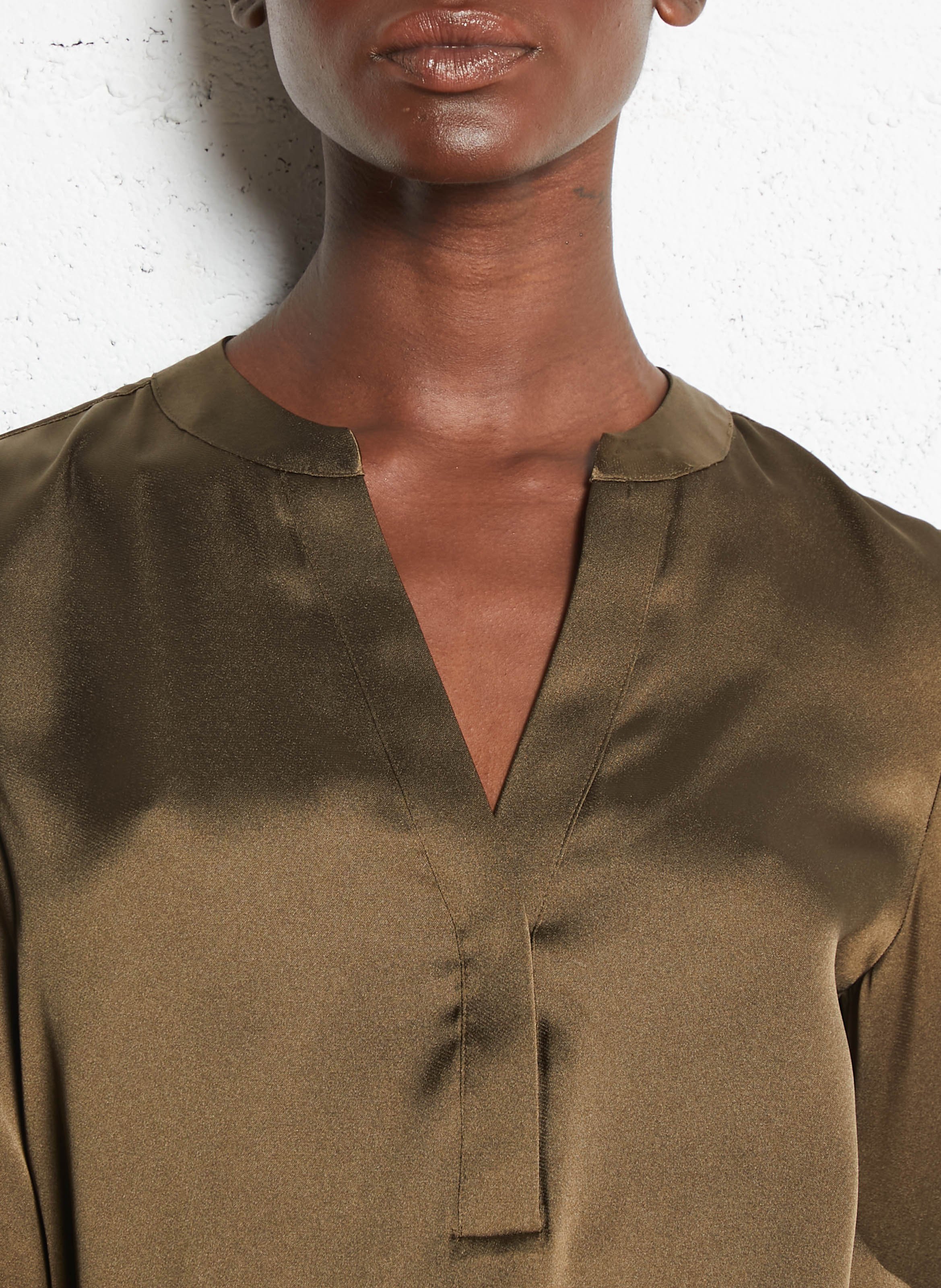 Tunisian collar blouse MAISON 123 Khaki