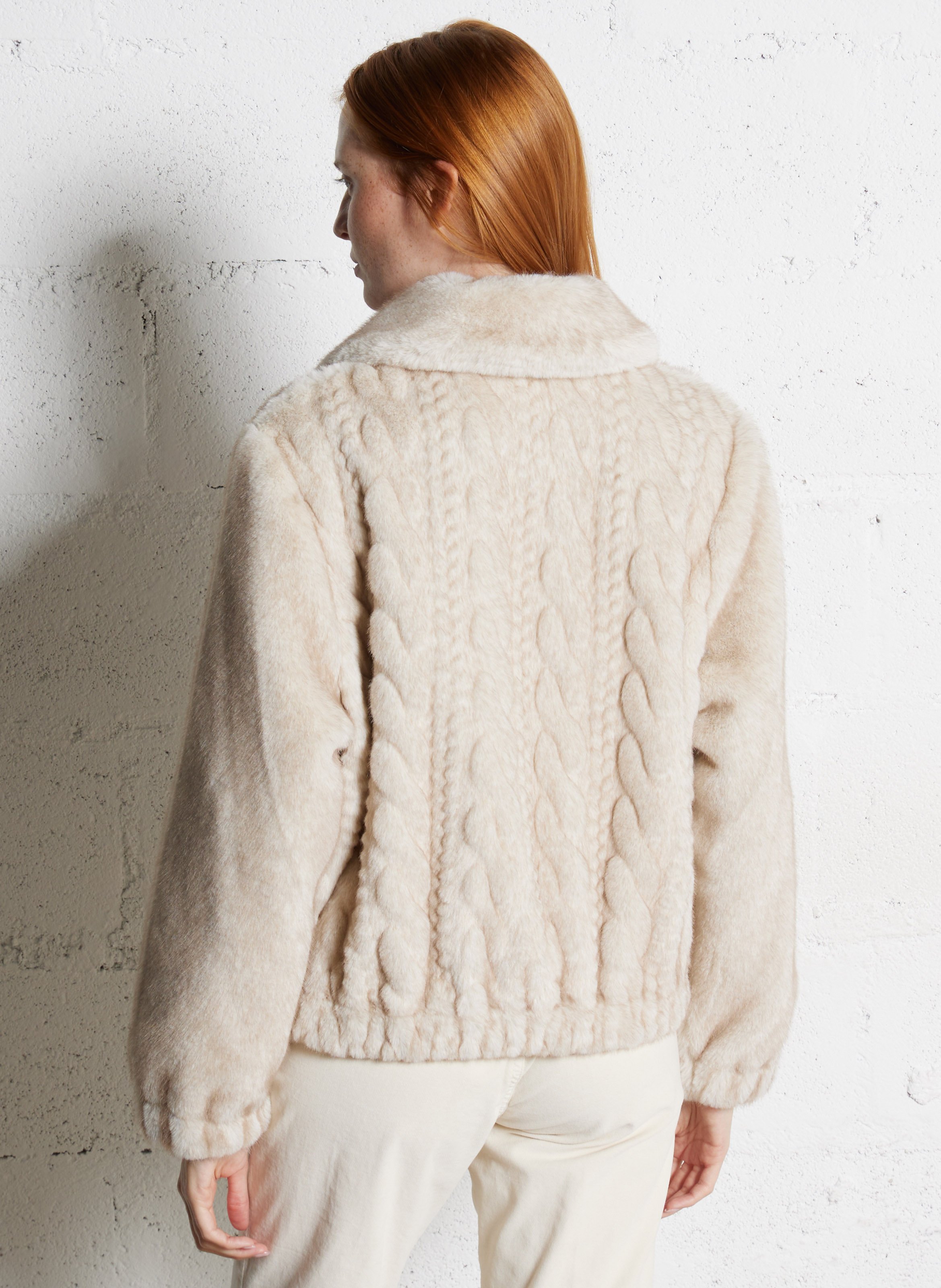 Jacke aus Kunstpelz LIU JO Beige