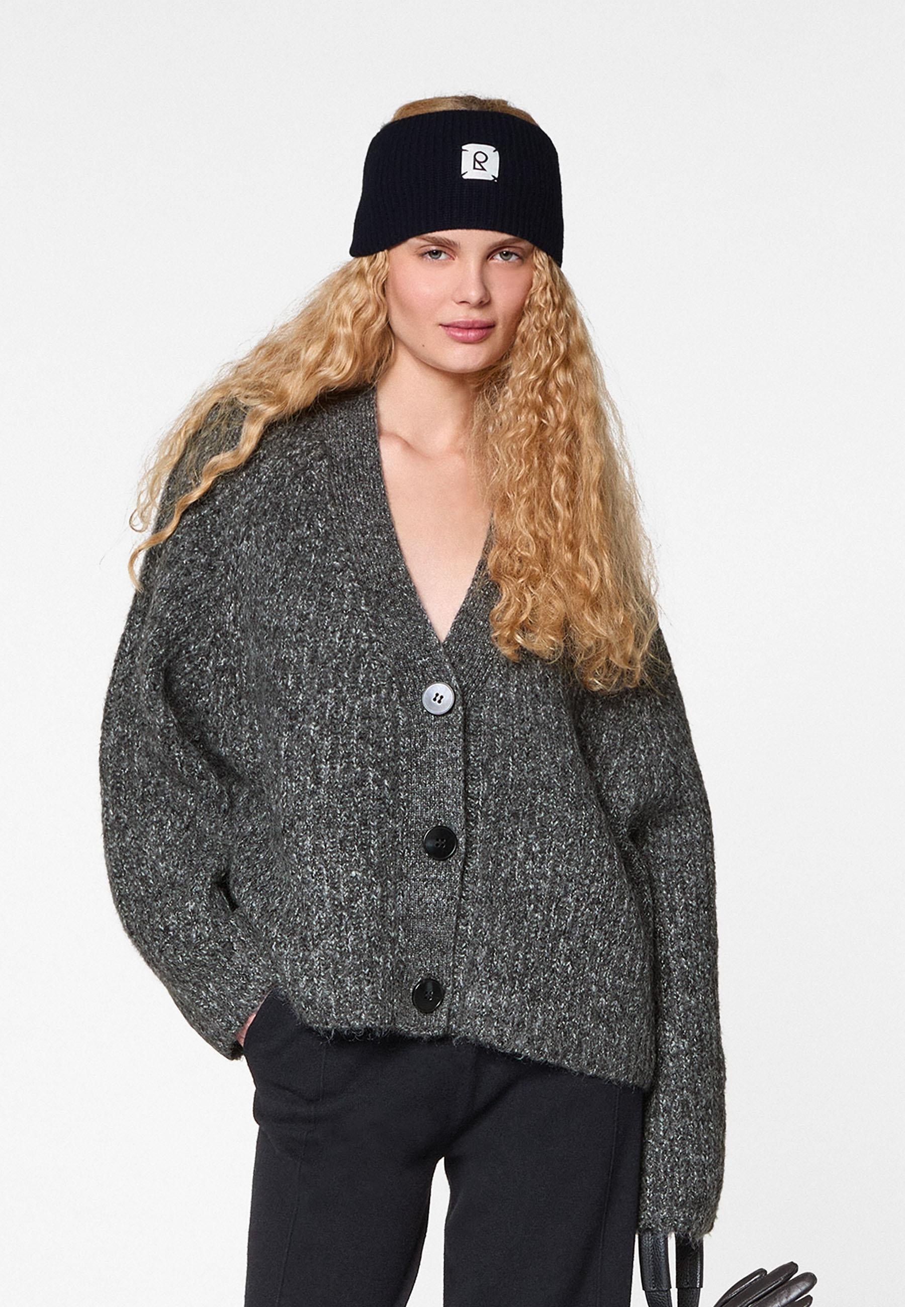 Gilet oversize grosse maille RODIER Gris