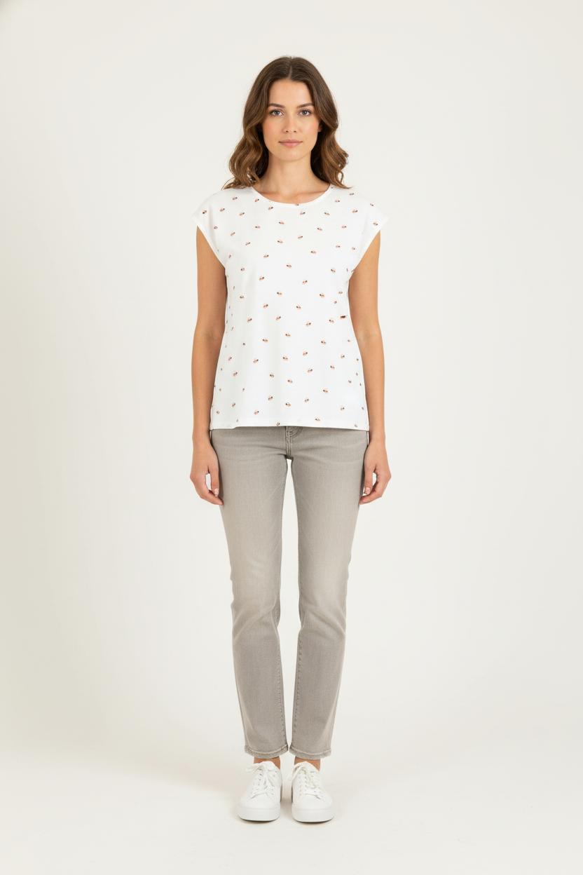 Tommy Badge T-shirt BIMBA Y LOLA - Seconde main White