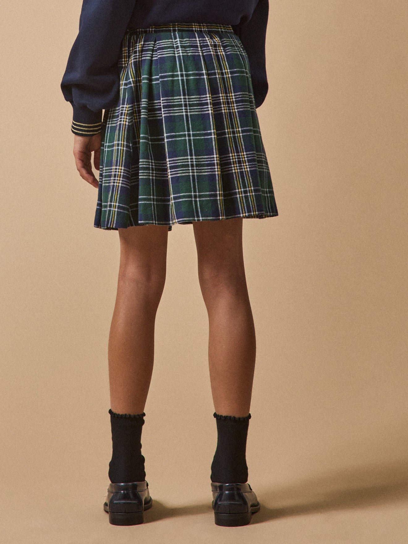 Pleated skirt - junior collection CYRILLUS Blue