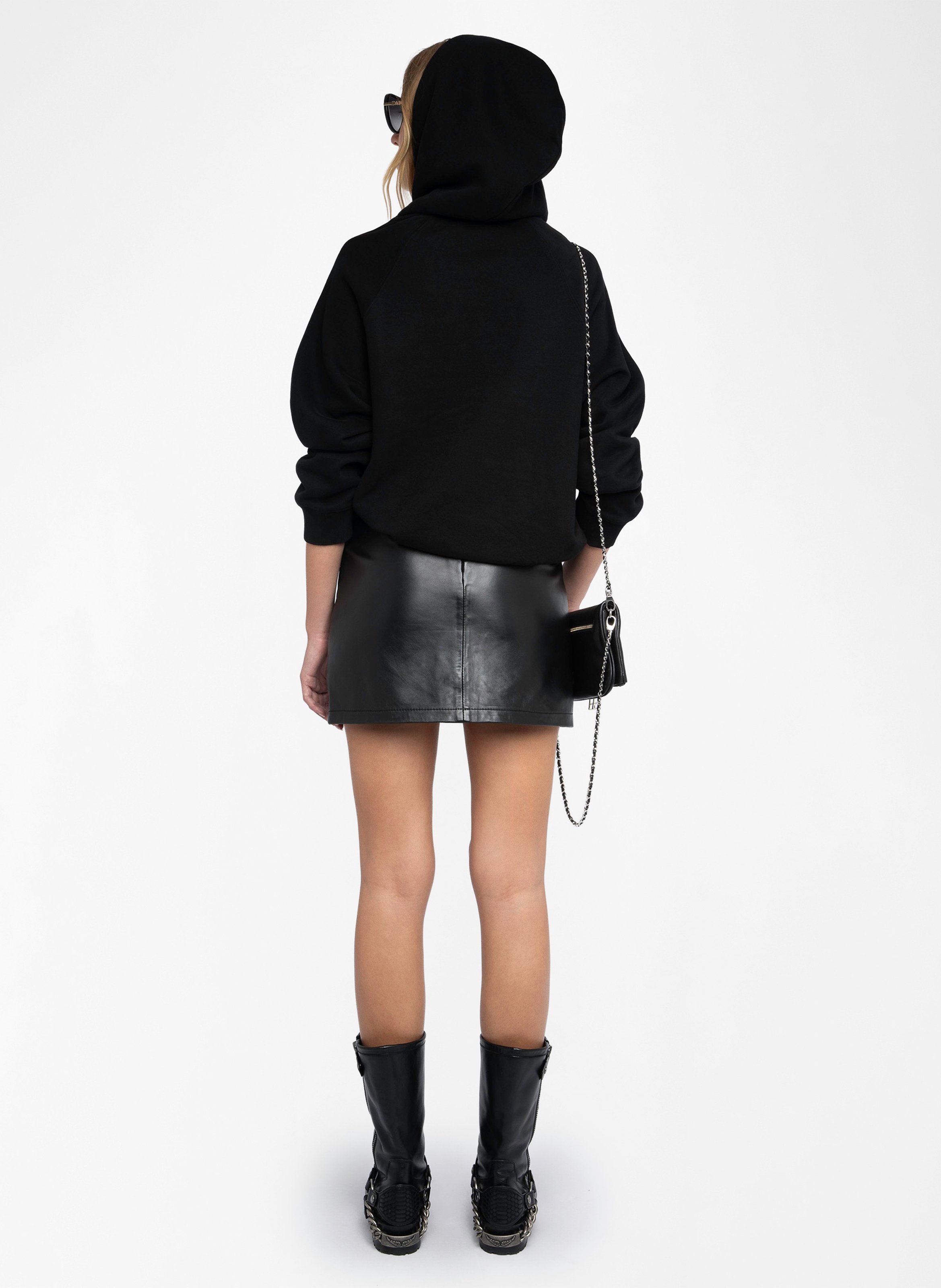 Felpa ampia in misto cotone biologico ZADIG&VOLTAIRE Nero