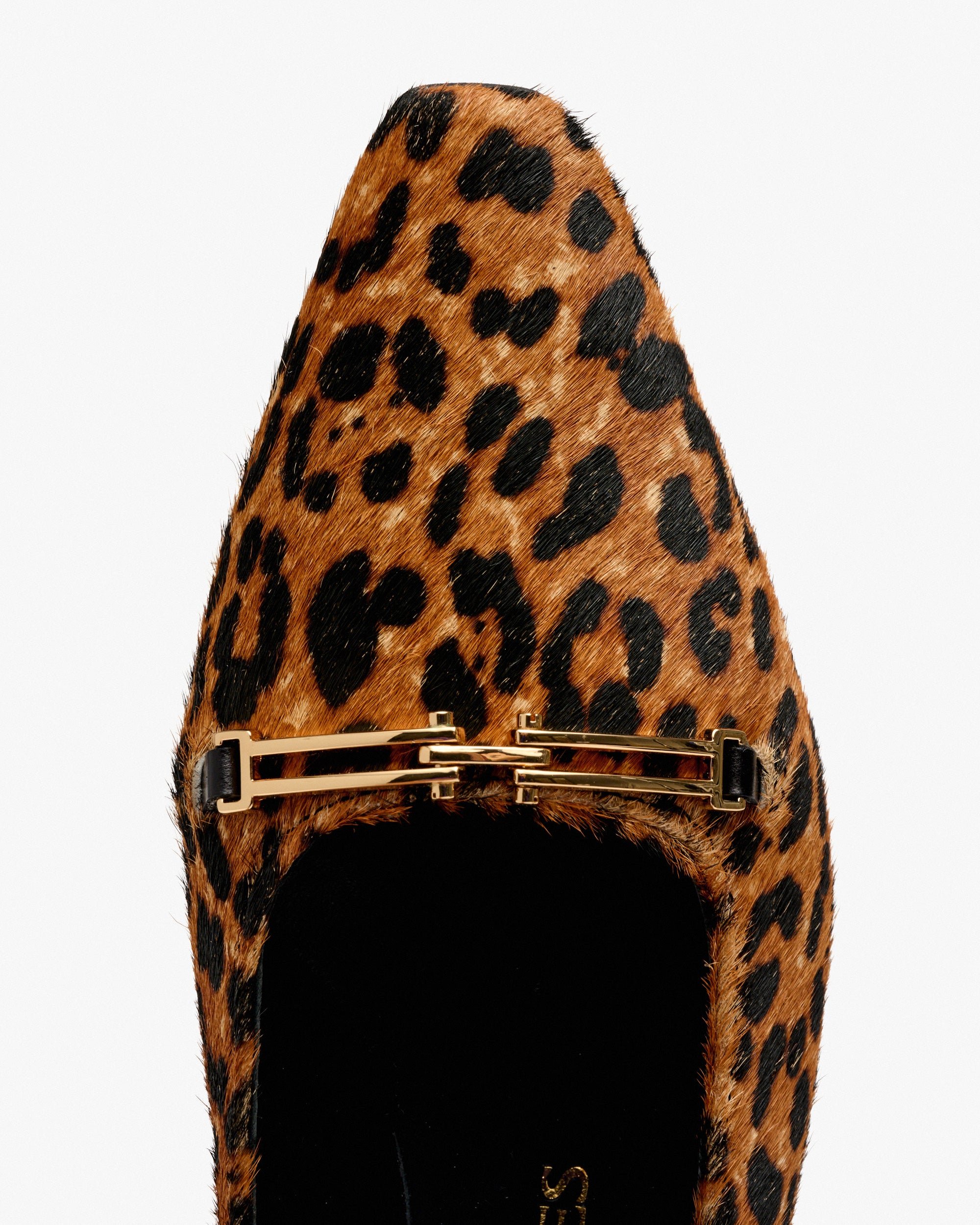 Leopard print fur pumps PEDRO MIRALLES Brown