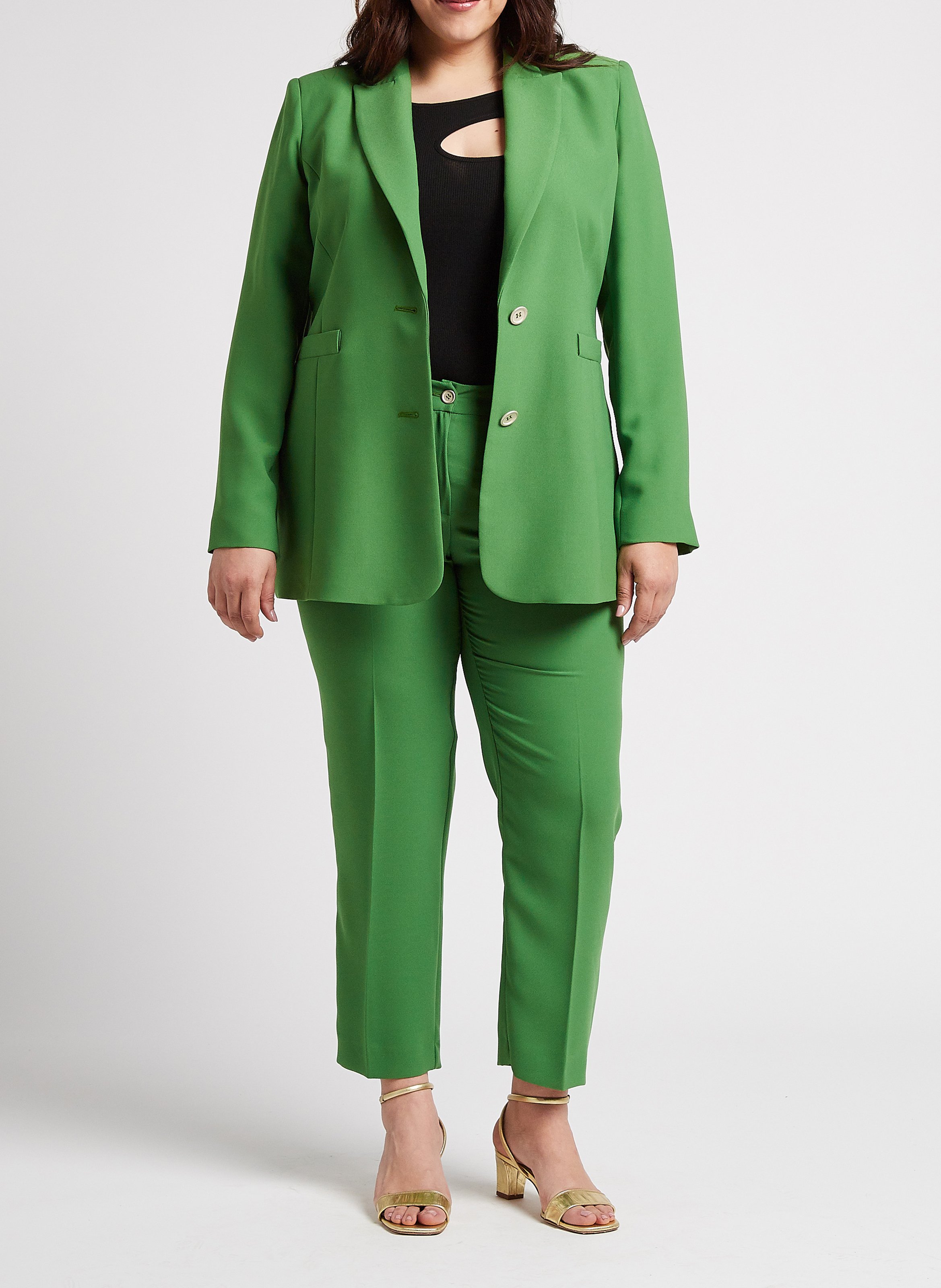 Top col rond découpe épaule  PERSONA by Marina Rinaldi Noir