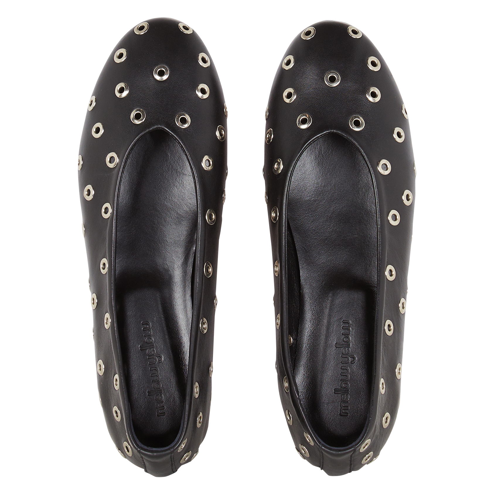 Durchbrochene Lederschuhe MELLOW YELLOW Schwarz