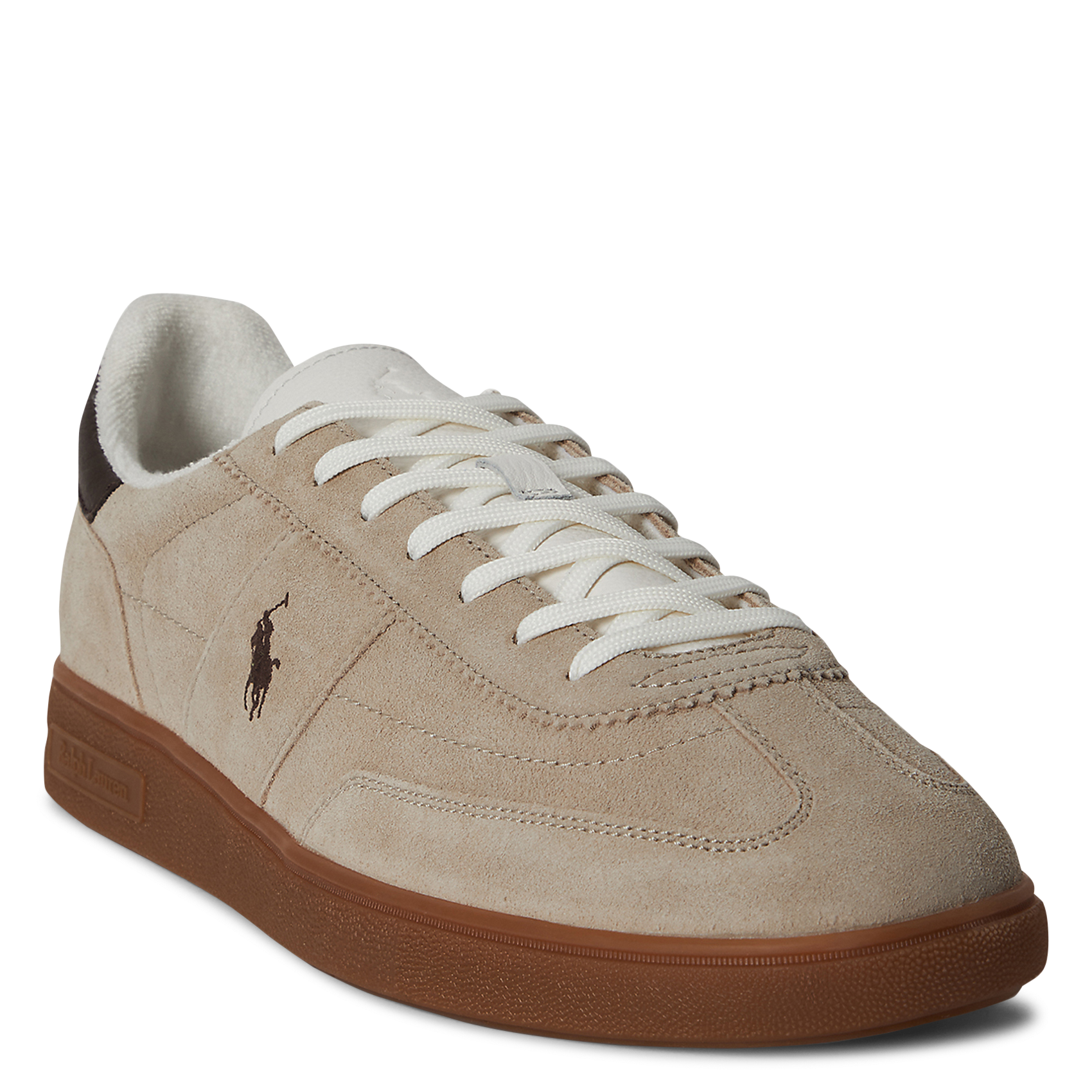Niedrige Sneaker aus Veloursleder POLO RALPH LAUREN Beige