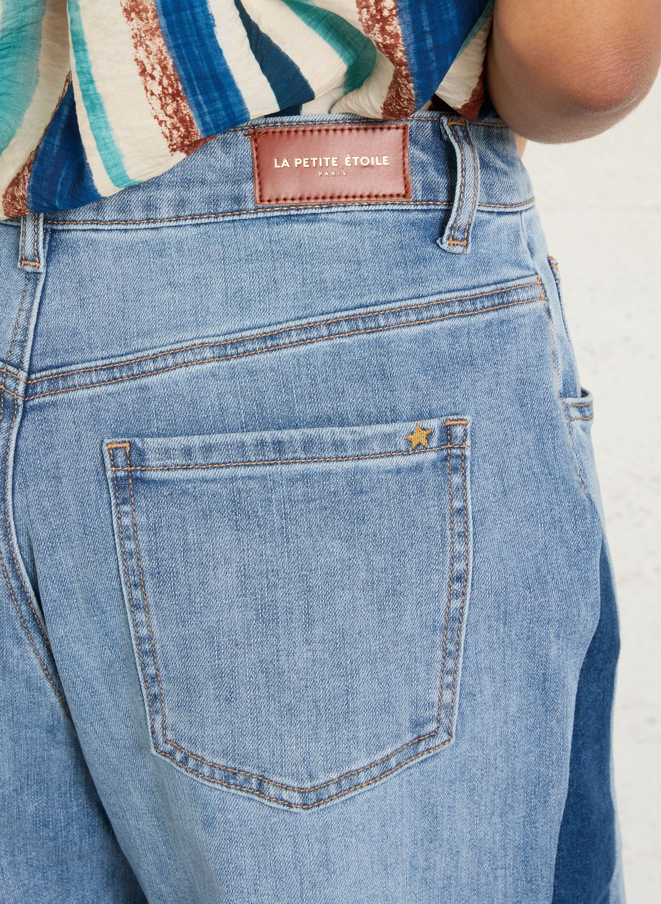 Flared cotton-blend jeans LA PETITE ETOILE