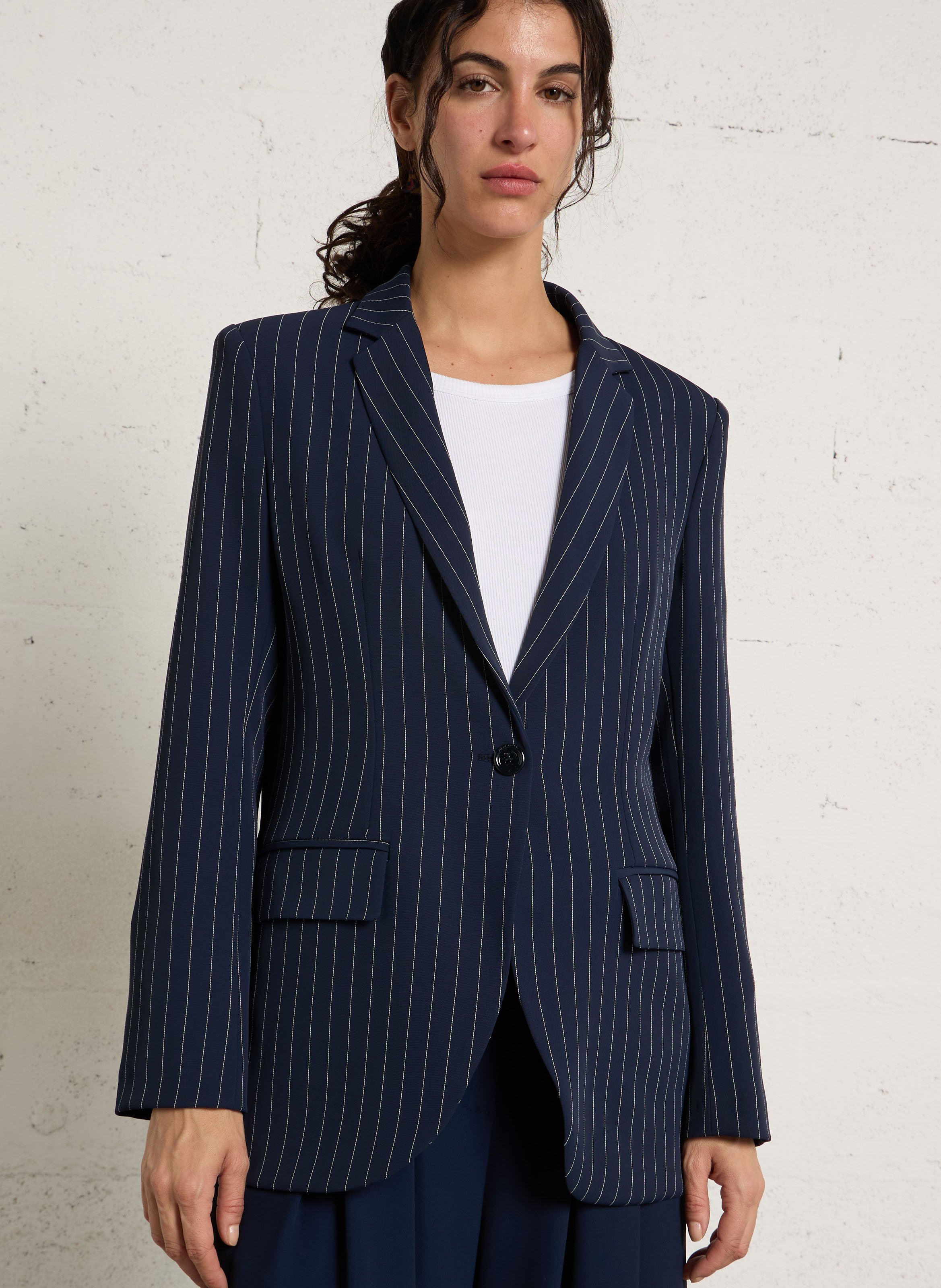 Striped suit jacket IMPERIAL Blue