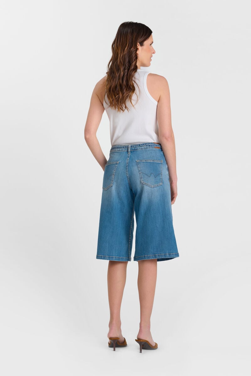 Denim Bermuda Shorts LE TEMPS DES CERISES Blue