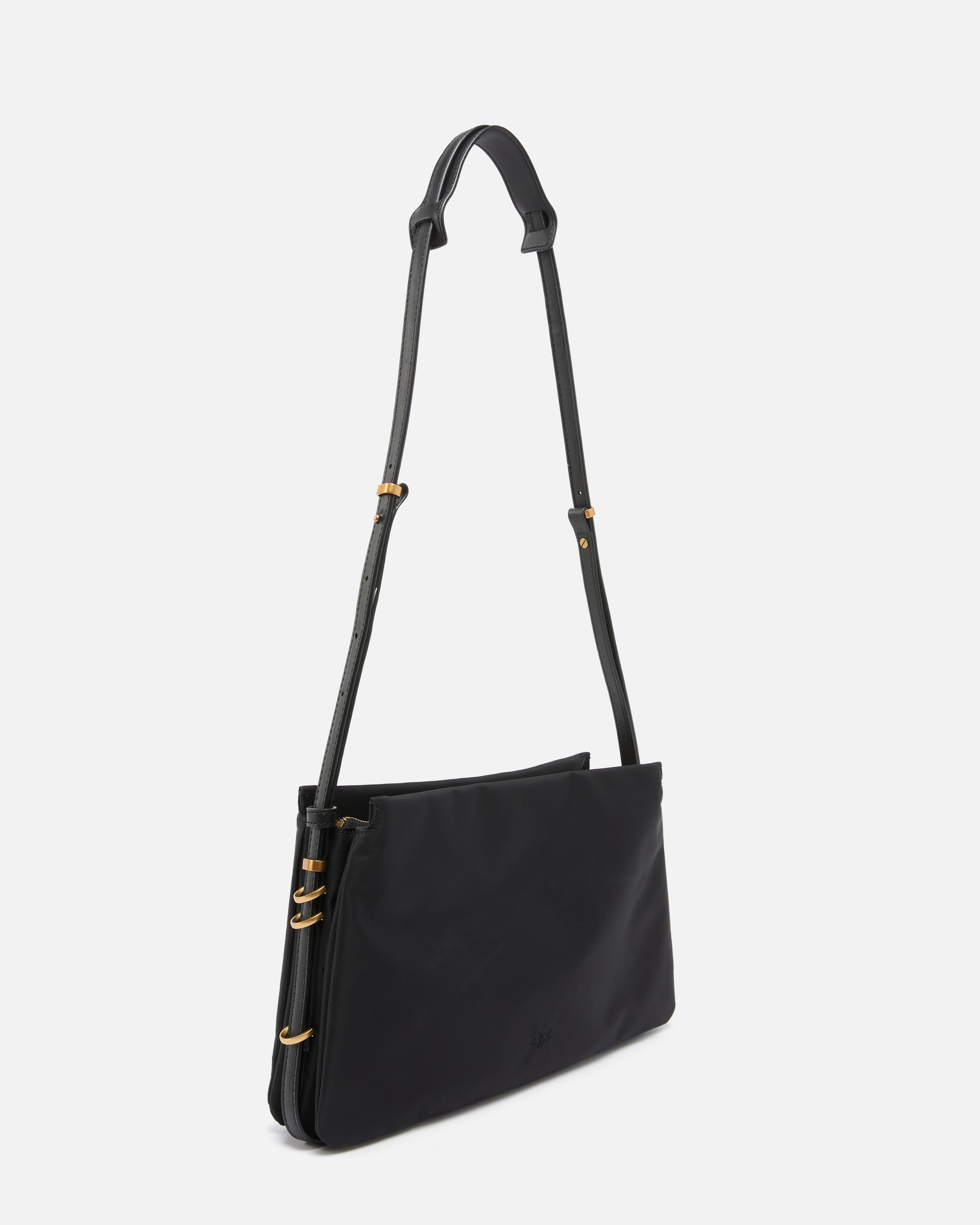 Sac à bandoulière moyen one, two, three bag en nylon PINKO Noir