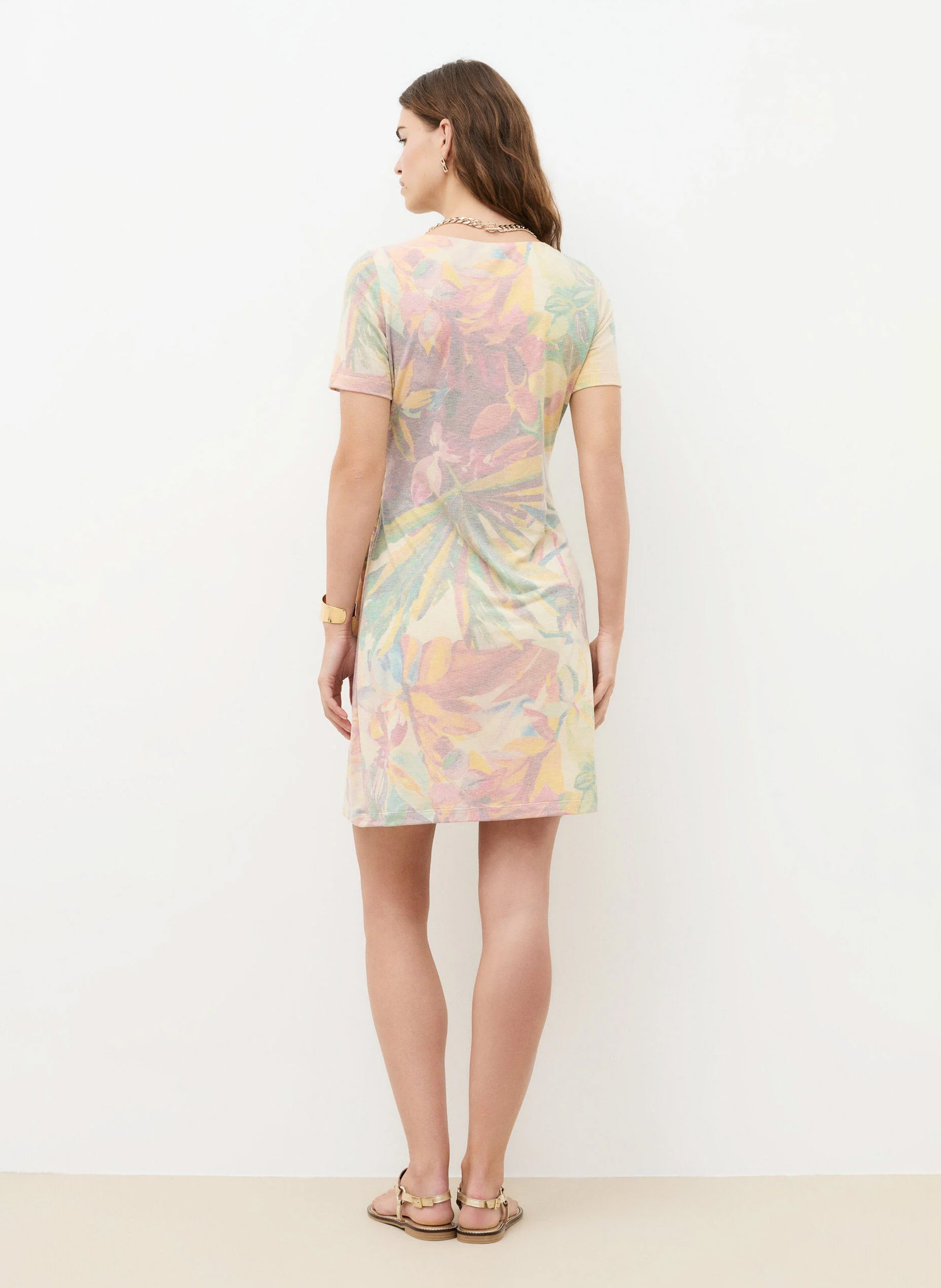 Robe courte droite CAROLL Multicolore